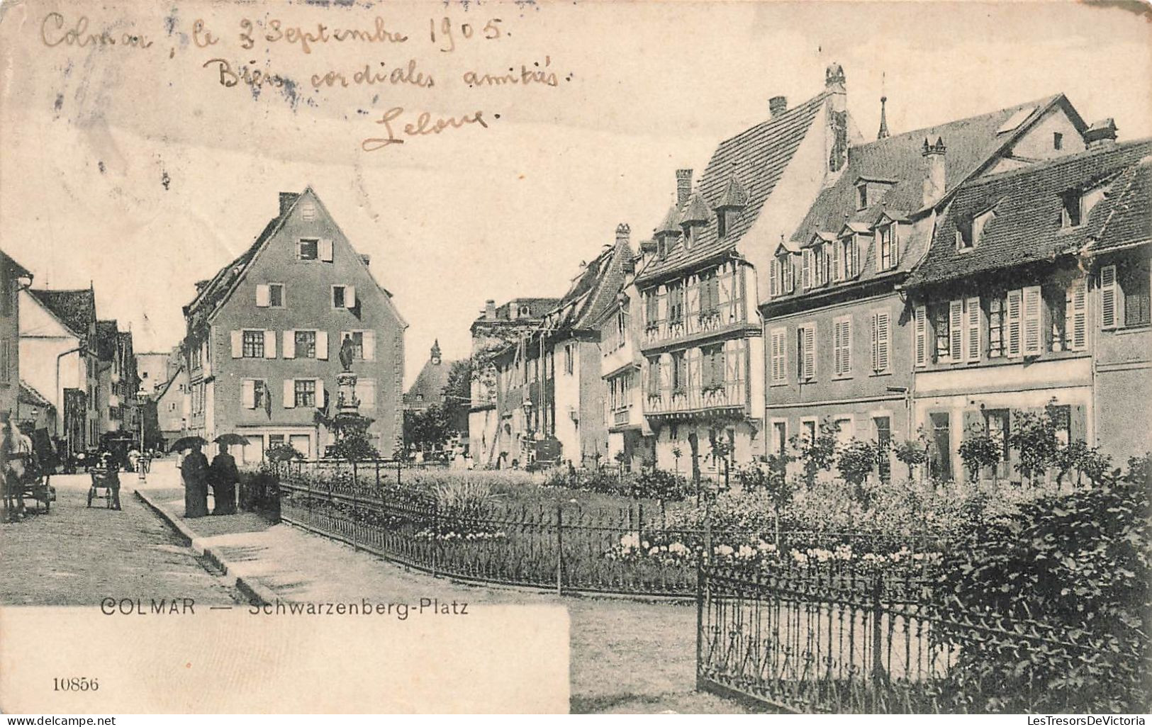 FRANCE - Colmar - Schwarzenberg Platz - Carte Postale Ancienne - Colmar