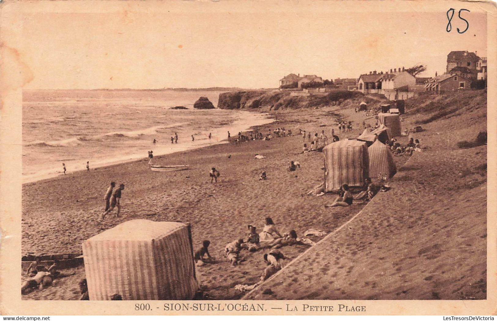 FRANCE - Sion Sur L'Océan - La Petite Plage - Carte Postale Ancienne - Sonstige & Ohne Zuordnung
