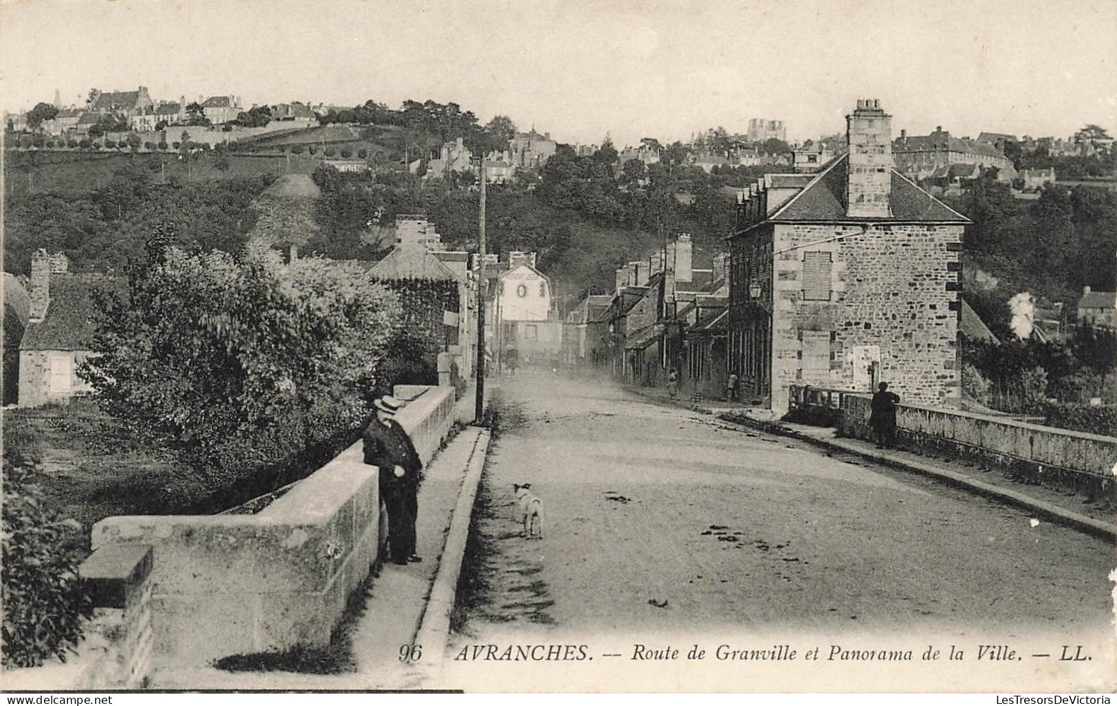 FRANCE - Avranches - Route De Granville Et Panorama De La Ville - LL - Carte Postale Ancienne - Avranches