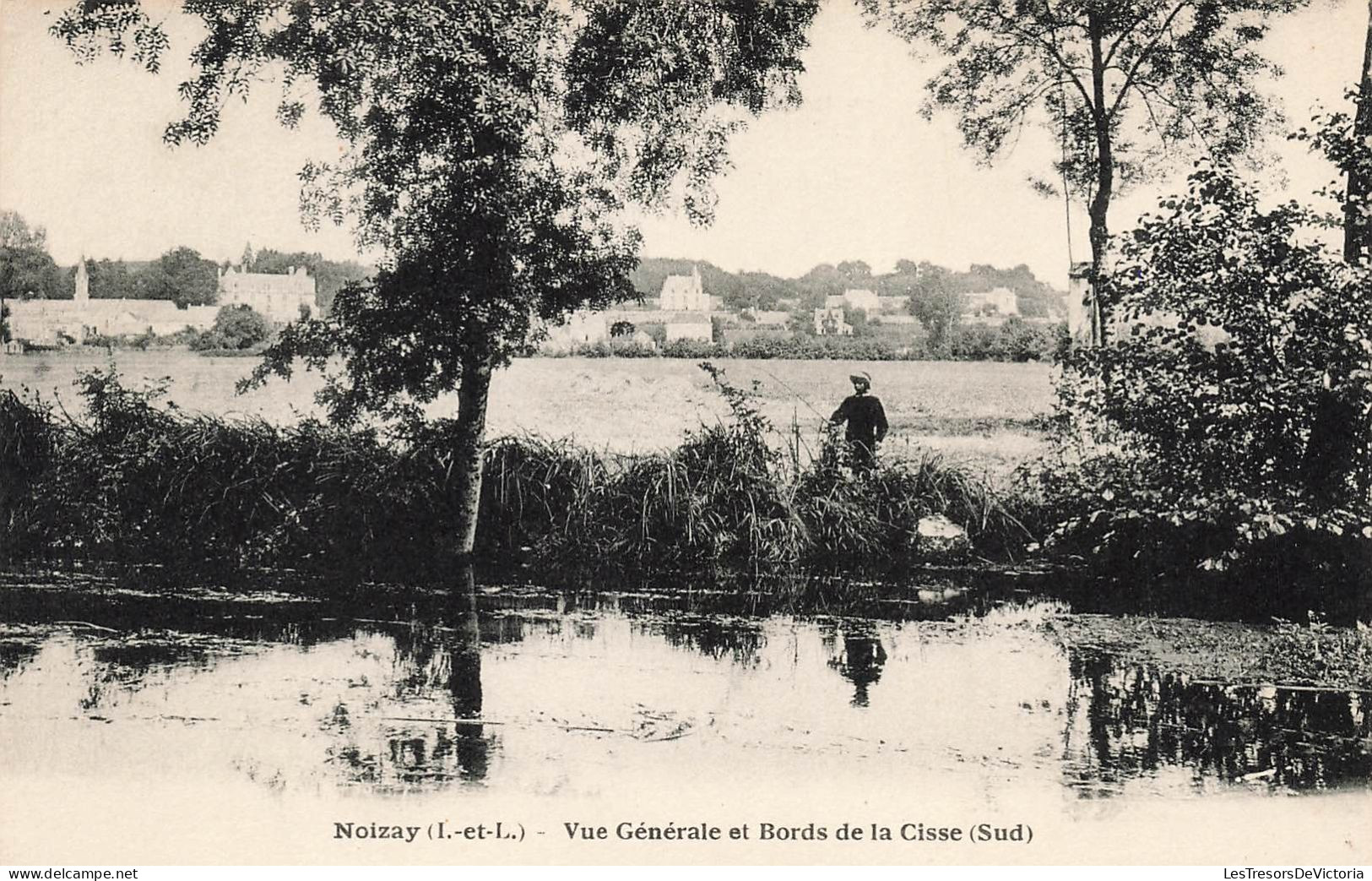 FRANCE - Noizay - Vue Générale Et Bords De La Cisse (Sud) - Enfant à La Pêche - Carte Postale Ancienne - Autres & Non Classés