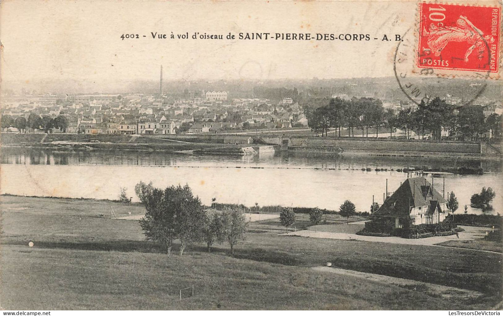 FRANCE - Vue à Vol D'oiseau De Saint Pierre Des Corps - AB - Lac - Carte Postale Ancienne - Other & Unclassified