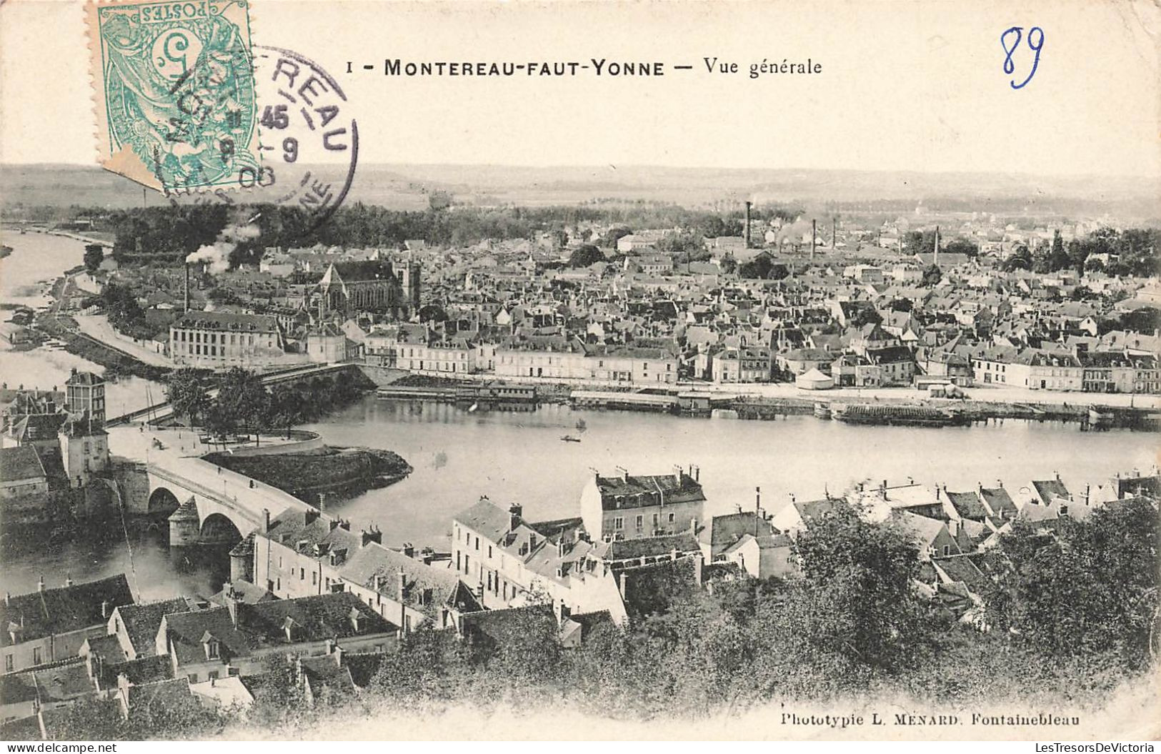 FRANCE - Montereau Fault Yonne - Vue Générale - Carte Postale Ancienne - Montereau