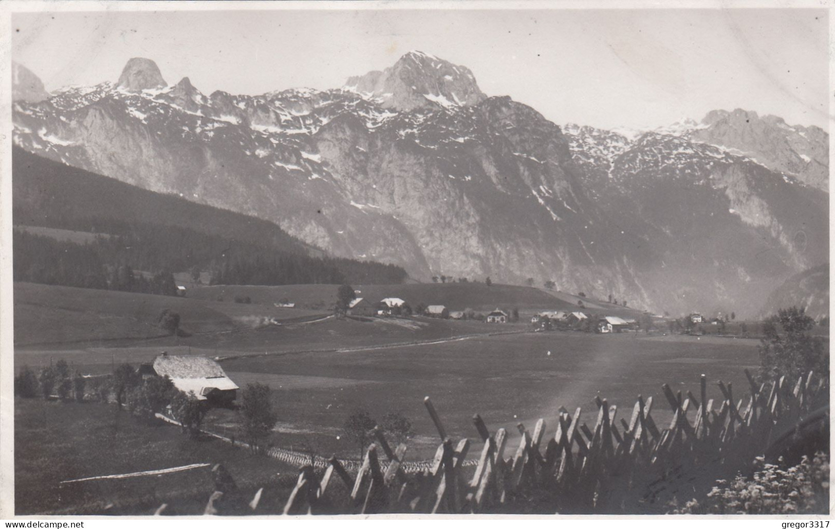 E1640) FISCHBACH Bei ABTENAU - Mit Tennengebirge - Alte Hochglanz FOTO AK Wenige Häuser U. Zaun ALT ! - Abtenau