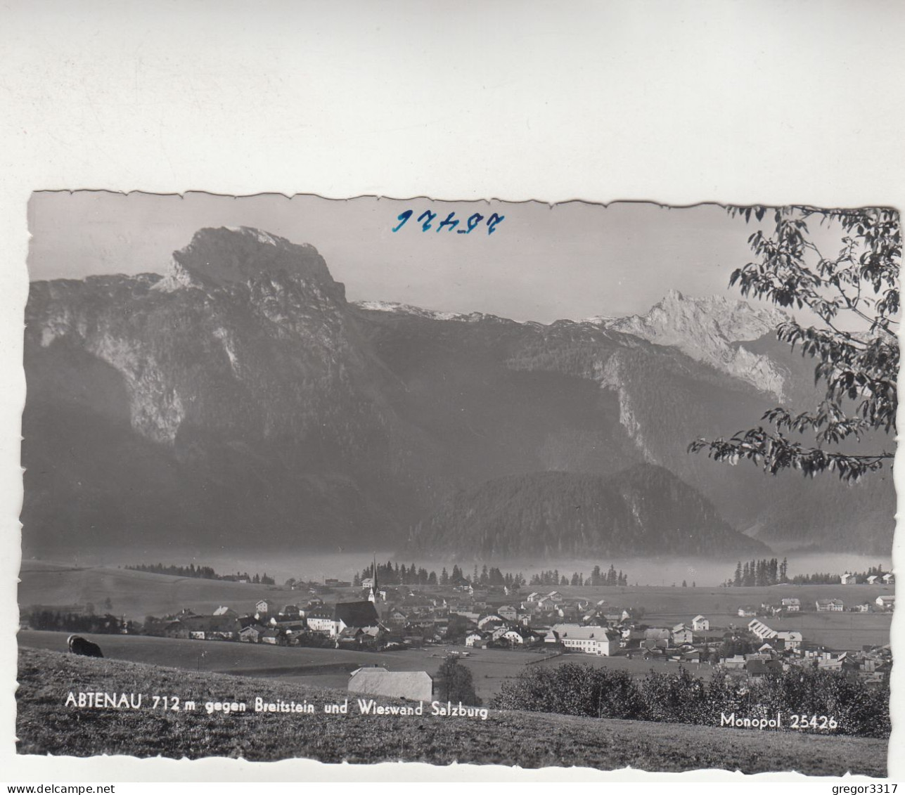 E1641) ABTENAU Gegen Breitstein U. Wieswand - Salzburg - Alte FOTO AK - Häuser Kirche ALT - Abtenau