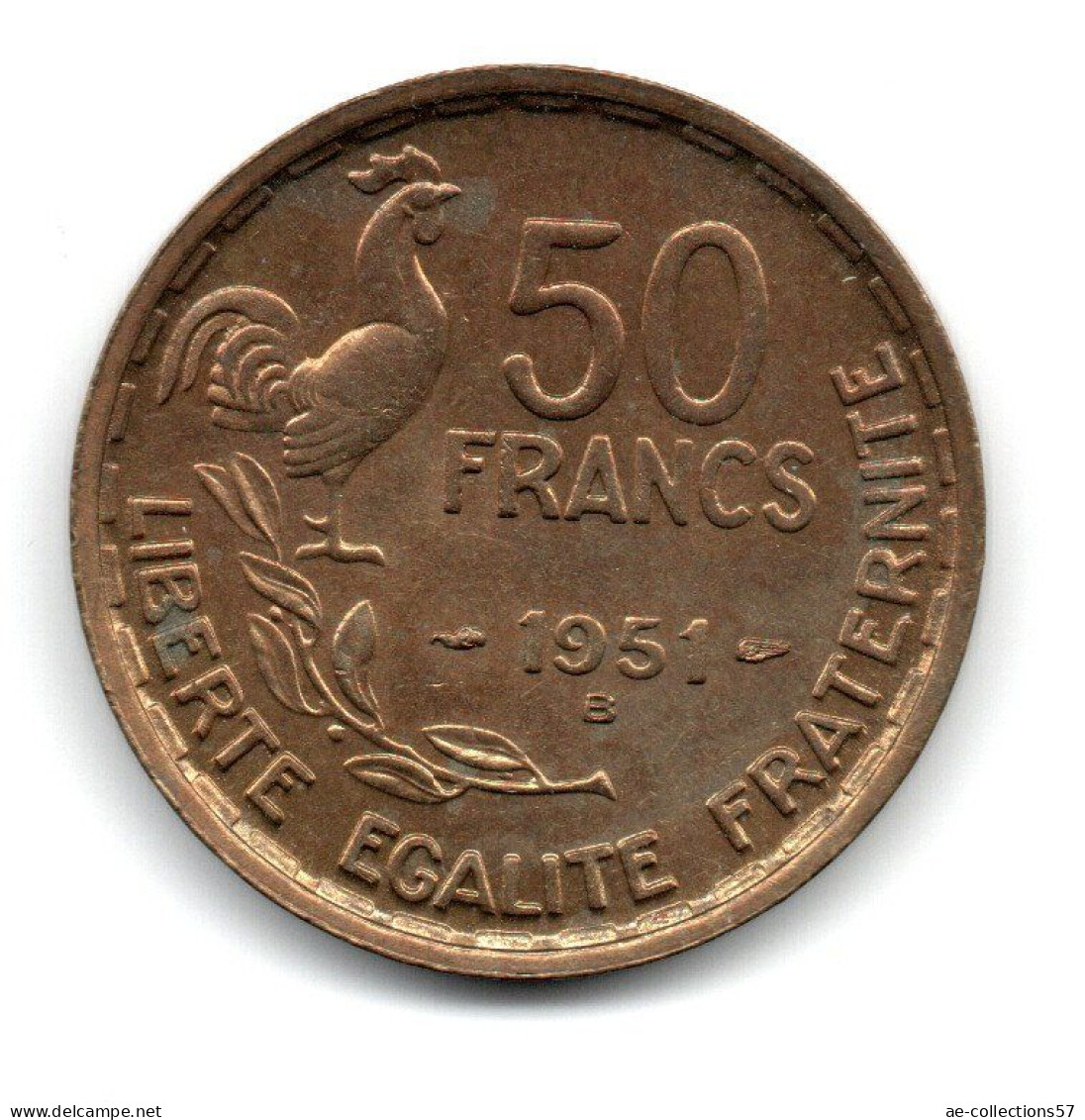 MA 31036 // 50 Francs 1951  B     //  état  SUP - 50 Francs