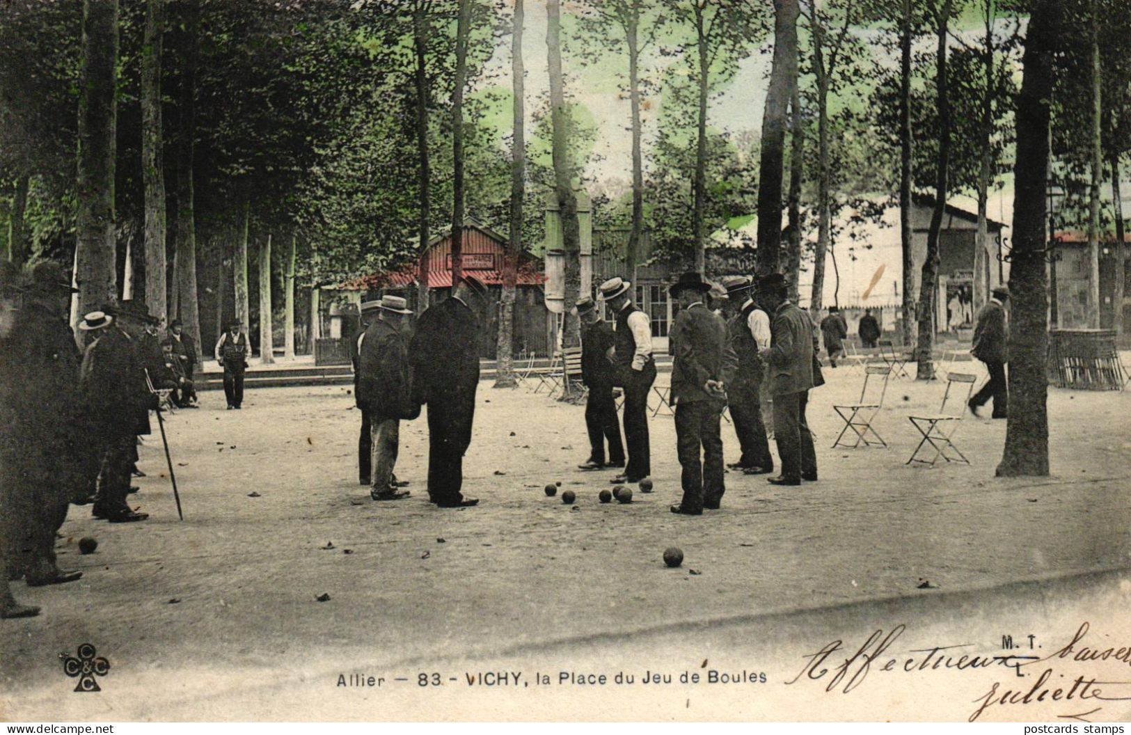 Boule / Pétanque, Vichy, La Place Du Jeu De Boules, Um 1900/05 - Petanque