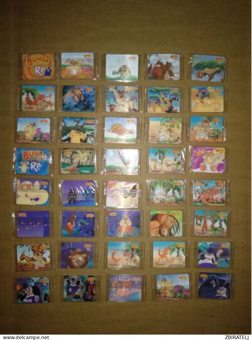 BUNGA BANGA RE - SERIA I FunFactory Luxor 2003 FULL SET 40/40 3D Cards - Andere & Zonder Classificatie