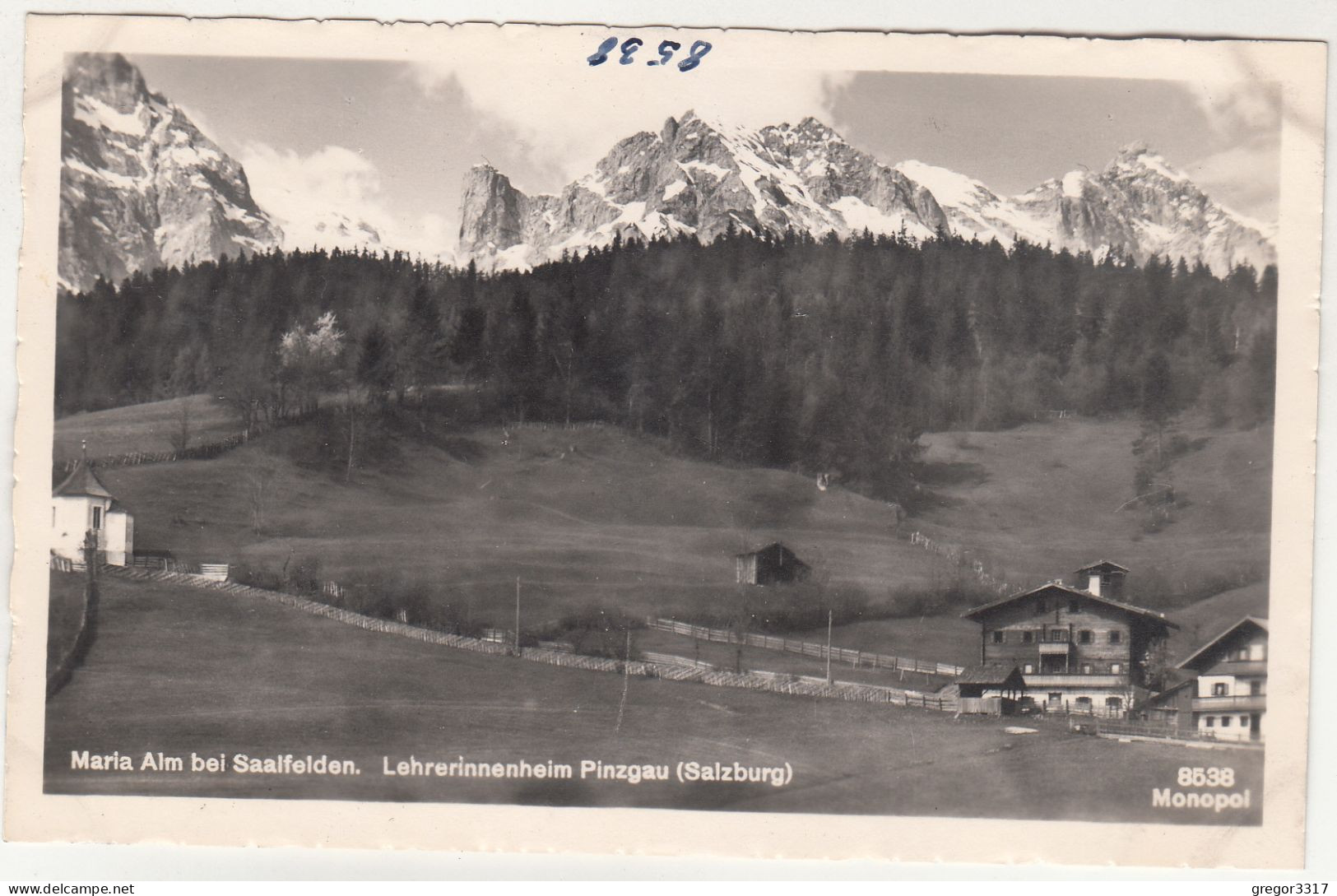 E1646) MARIA ALM Bei Saalfelden - Lehrerinnenheim PINZGAU - Salzburg - Alte FOTO AK - Saalfelden