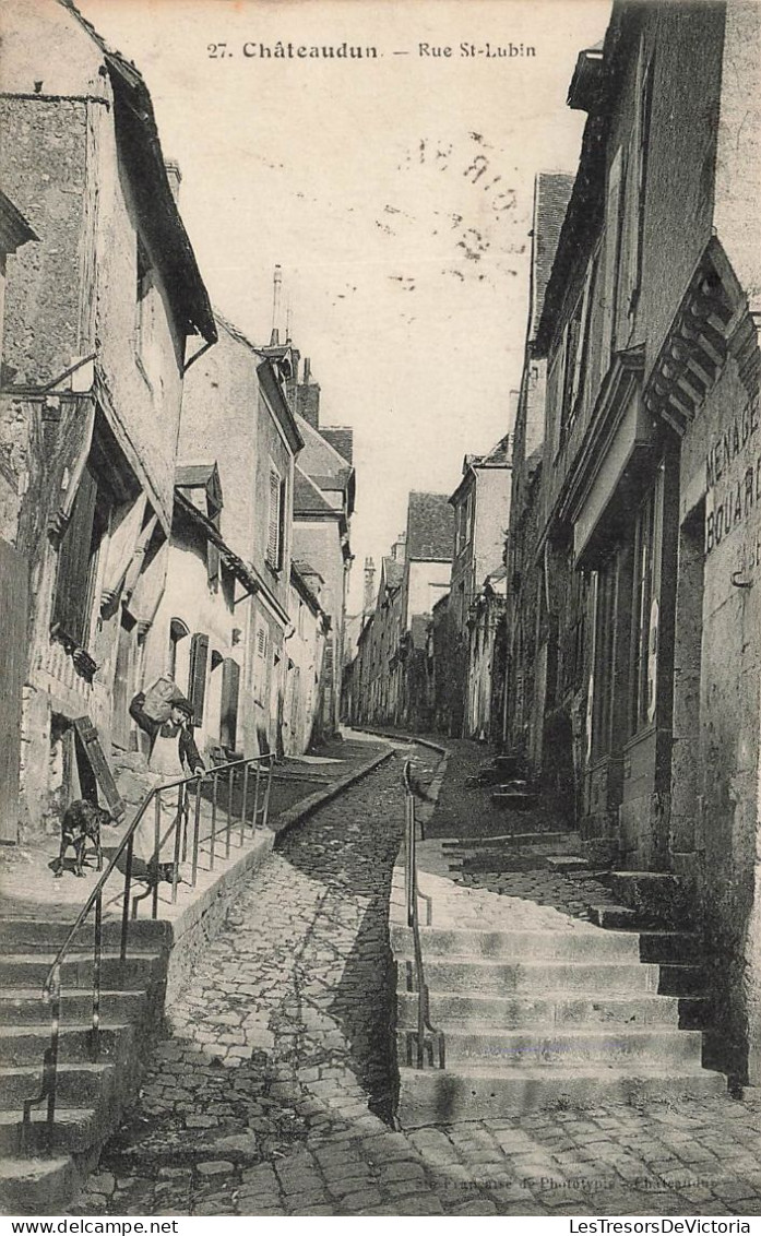 FRANCE - Chateaudun - Rue Saint Lubin - Escaliers - Carte Postale Ancienne - Chateaudun