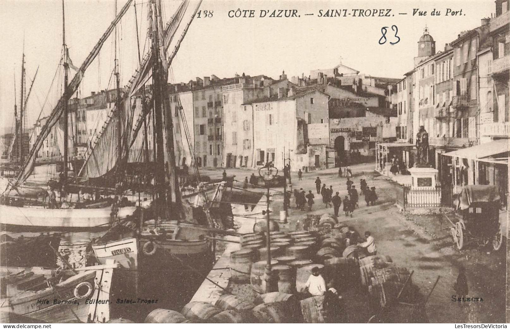 FRANCE - Saint Tropez - Vue Du Port - Carte Postale Ancienne - Saint-Tropez