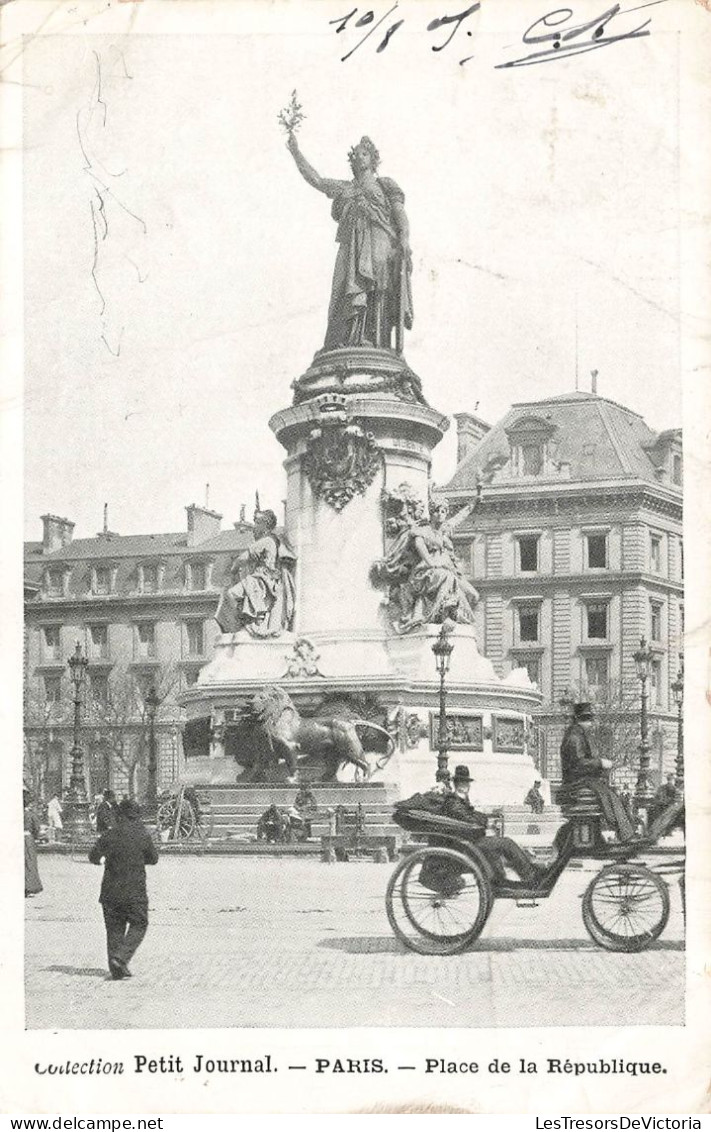 FRANCE - Paris - Place De La République - Animé - Carte Postale Ancienne - Otros Monumentos