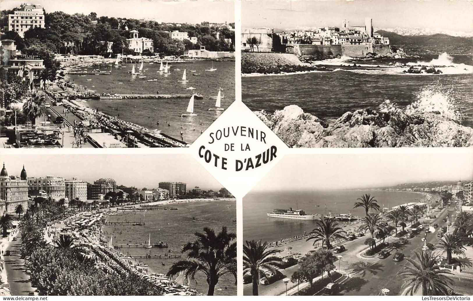 FRANCE - Souvenir De La Côte D'Azur - Juan Les Pins - Antibes - Cannes - Nice - Carte Postale - Autres & Non Classés