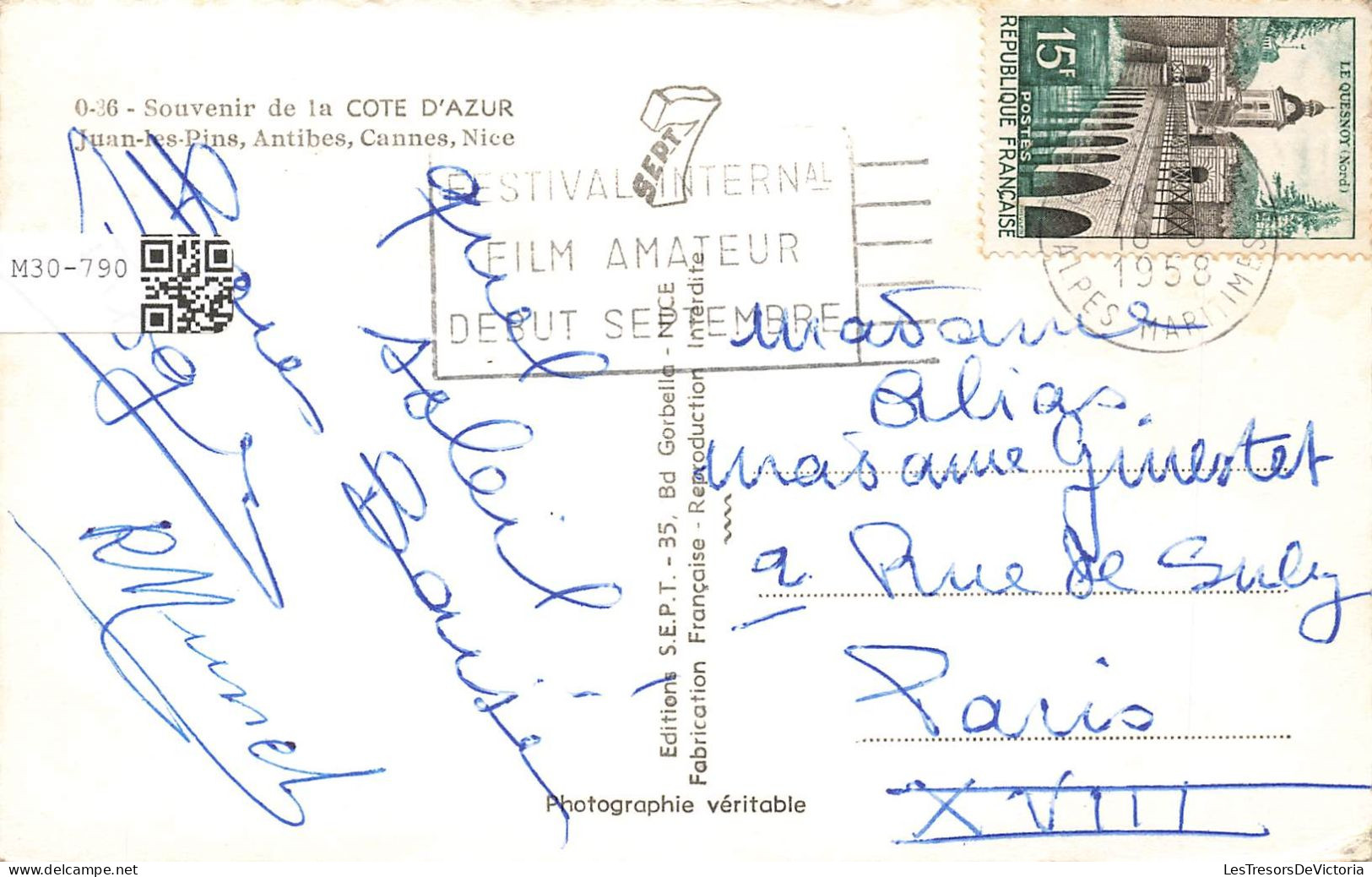 FRANCE - Souvenir De La Côte D'Azur - Juan Les Pins - Antibes - Cannes - Nice - Carte Postale - Otros & Sin Clasificación