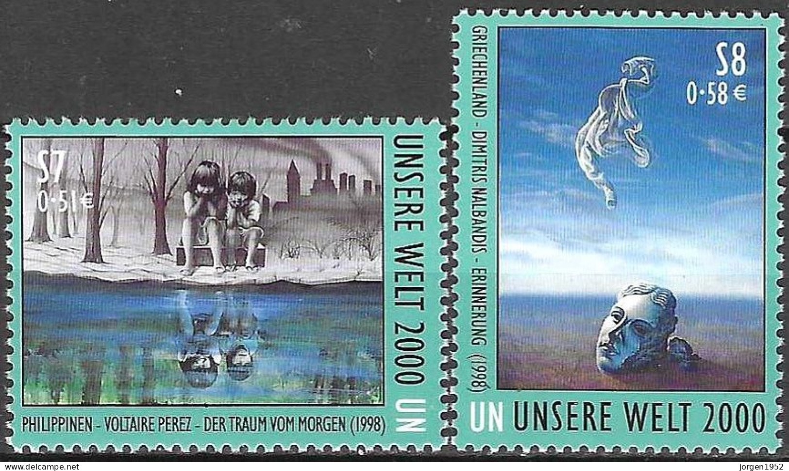 UNITED NATIONS # VIENNA FROM 2000 STAMPWORLD 311-12** - Ungebraucht