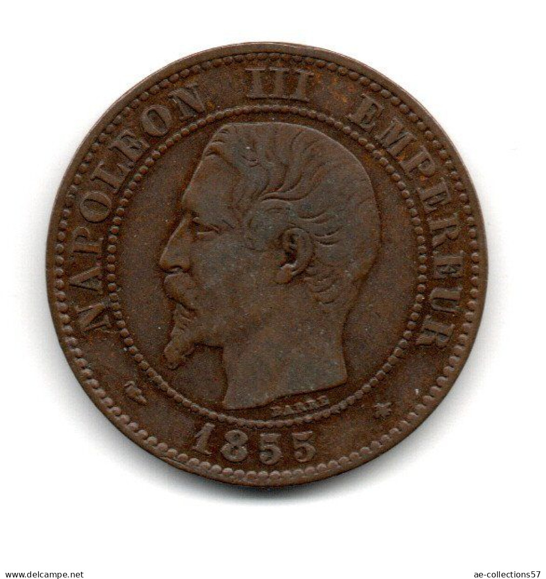 MA 31041 // 2 Centimes 1855 BB  Chien   //  état  TTB - 5 Centimes