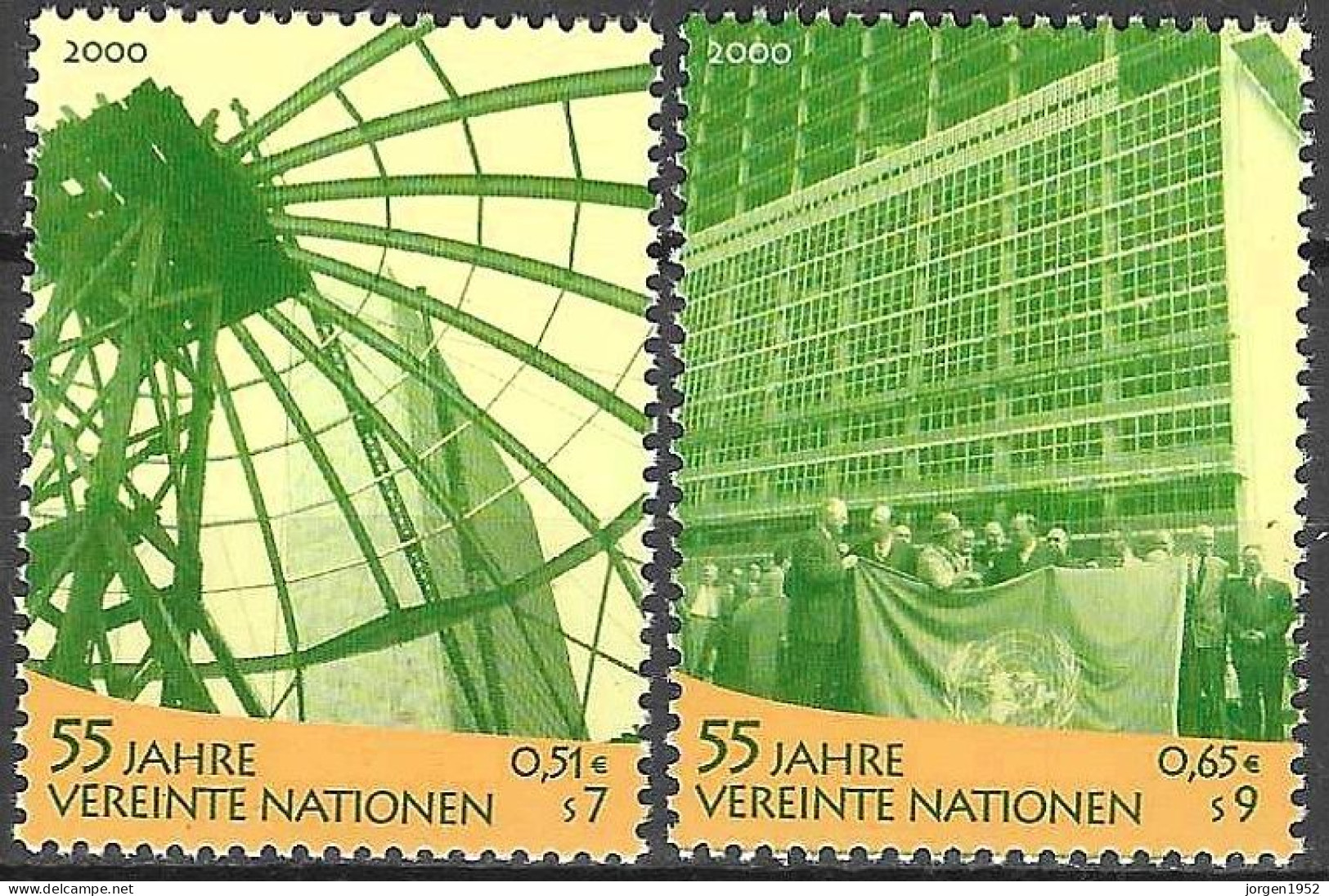 UNITED NATIONS # VIENNA FROM 2000STAMPWORLD 313-14** - Ungebraucht