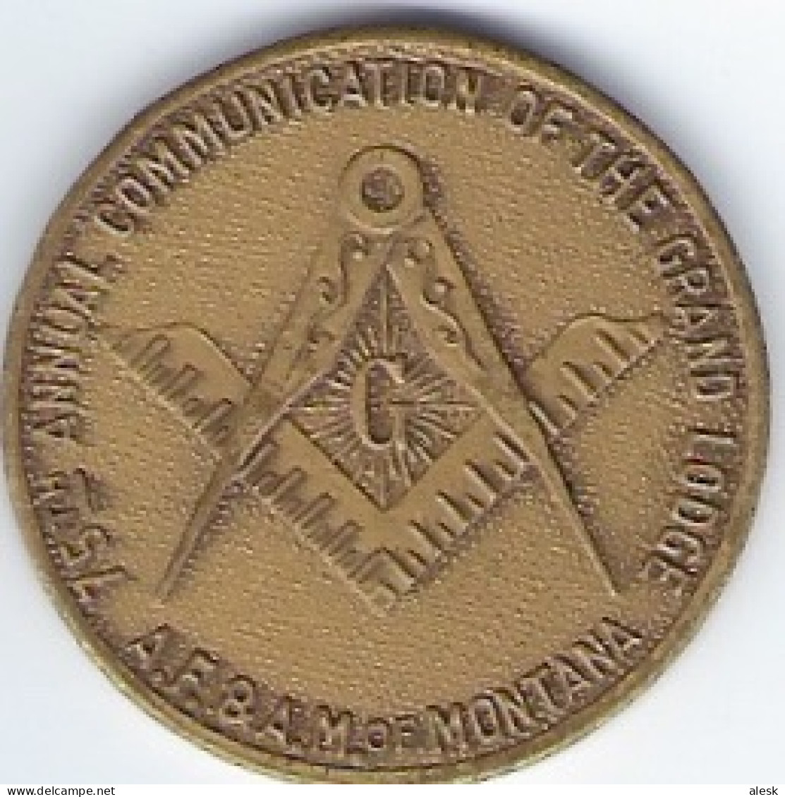 FRANC-MAÇONNERIE - 75ans The Grand Lodge Montana A.F.&A.M. - 1939 - Autres & Non Classés