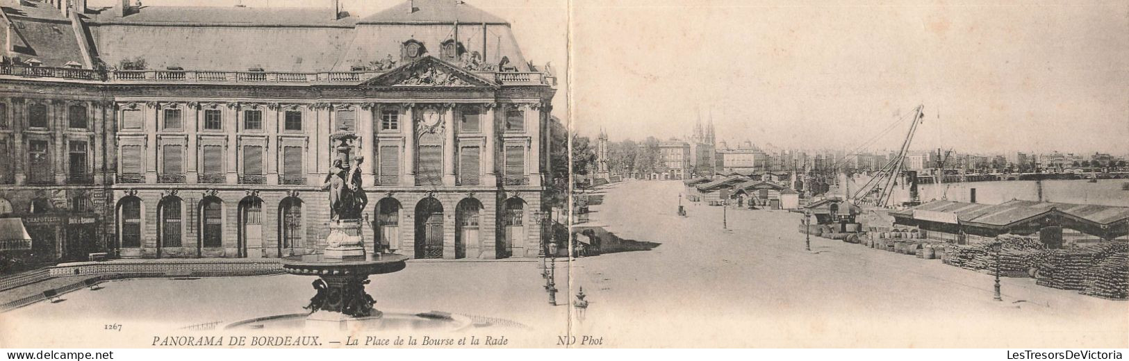 FRANCE - Panorama De Bordeaux - La Place De La Bourse Et La Rade - ND Phot - Carte Postale Ancienne - Bordeaux