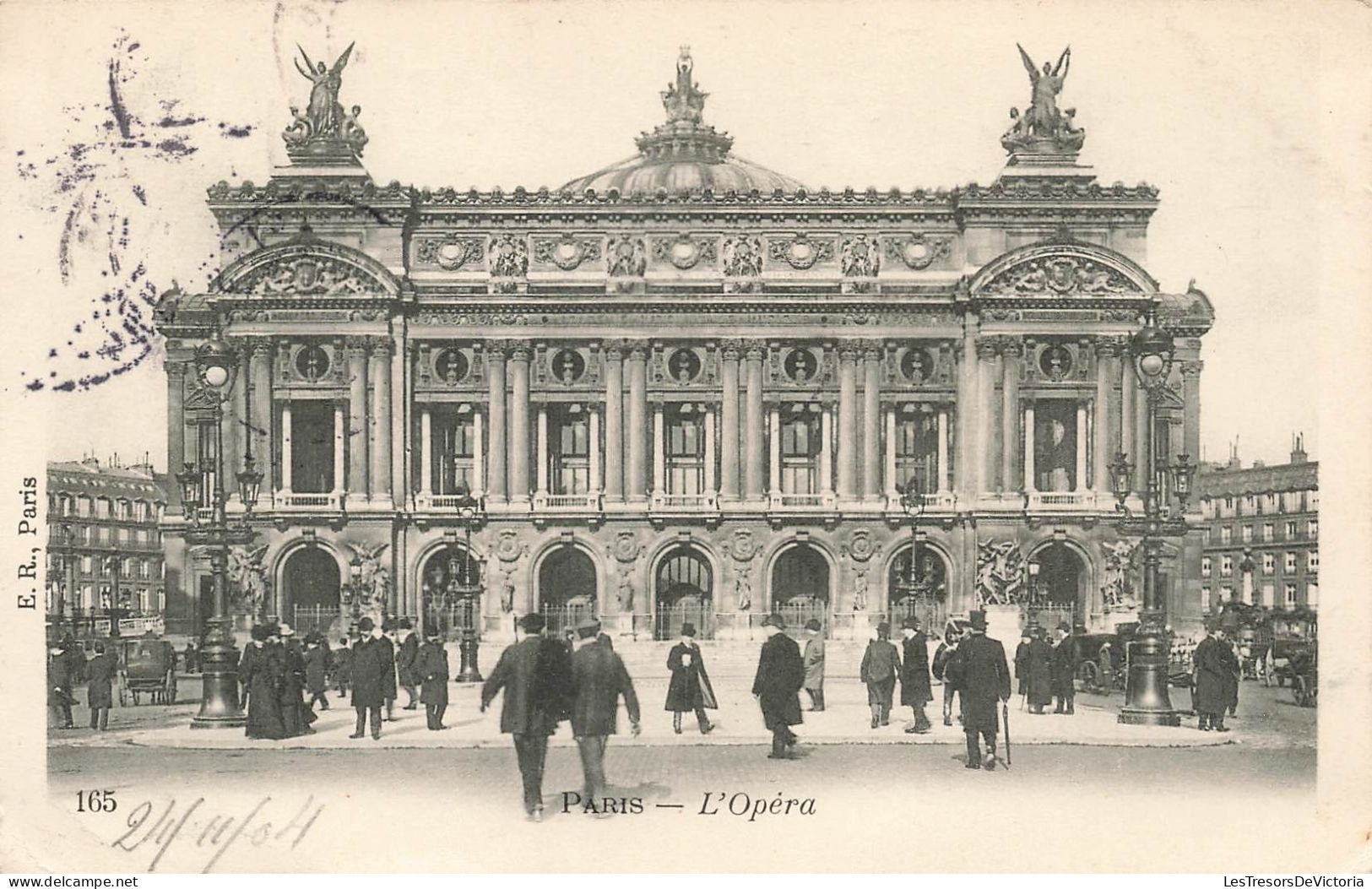 FRANCE - Paris - Vue Générale De L'Opéra - Animé - Carte Postale Ancienne - Andere Monumenten, Gebouwen