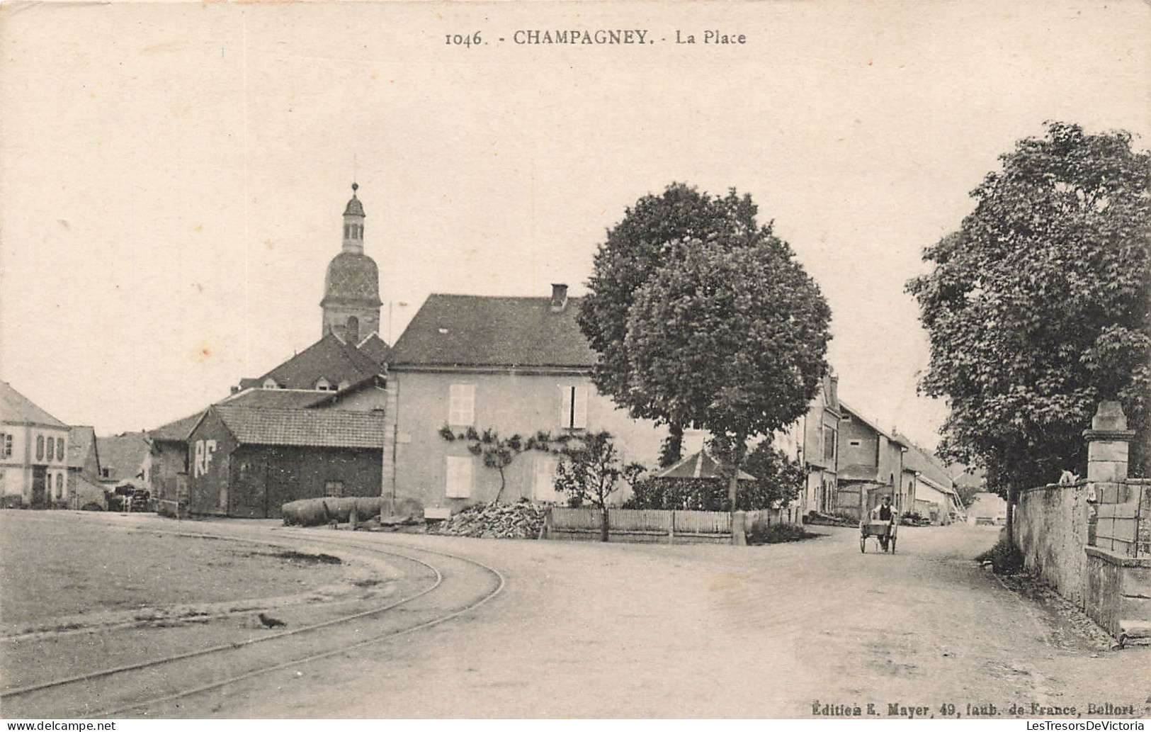 FRANCE - Champagney - La Place - Edition E Mayer - Carte Postale Ancienne - Champagney