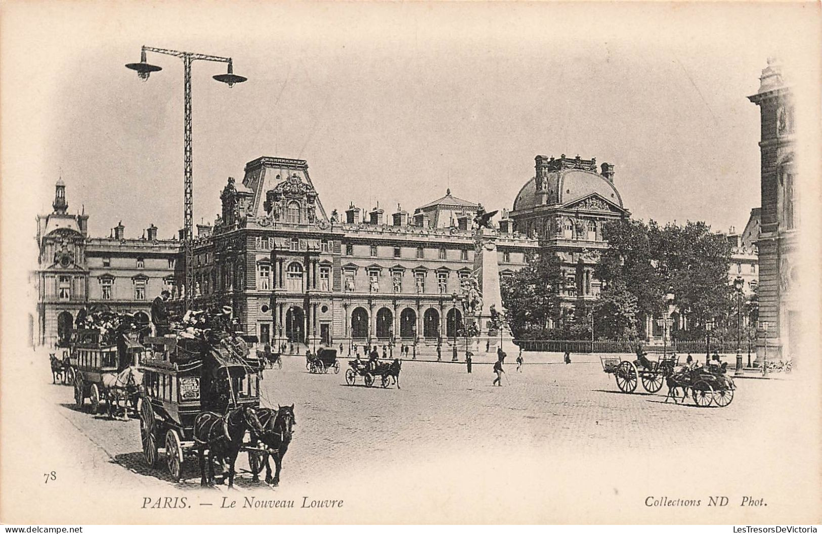 FRANCE - Paris - Vue Sur Le Nouveau Louvre - Animé - Carte Postale Ancienne - Louvre