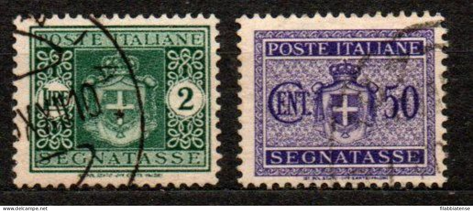 1945 - Italia - Luogotenenza S 90 + S 93 Segnatasse    -------- - Portomarken