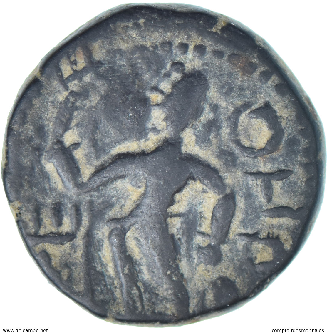 Kushan Empire, Kanishka I, Drachme, 127-152, Bronze, TTB - Orientalische Münzen