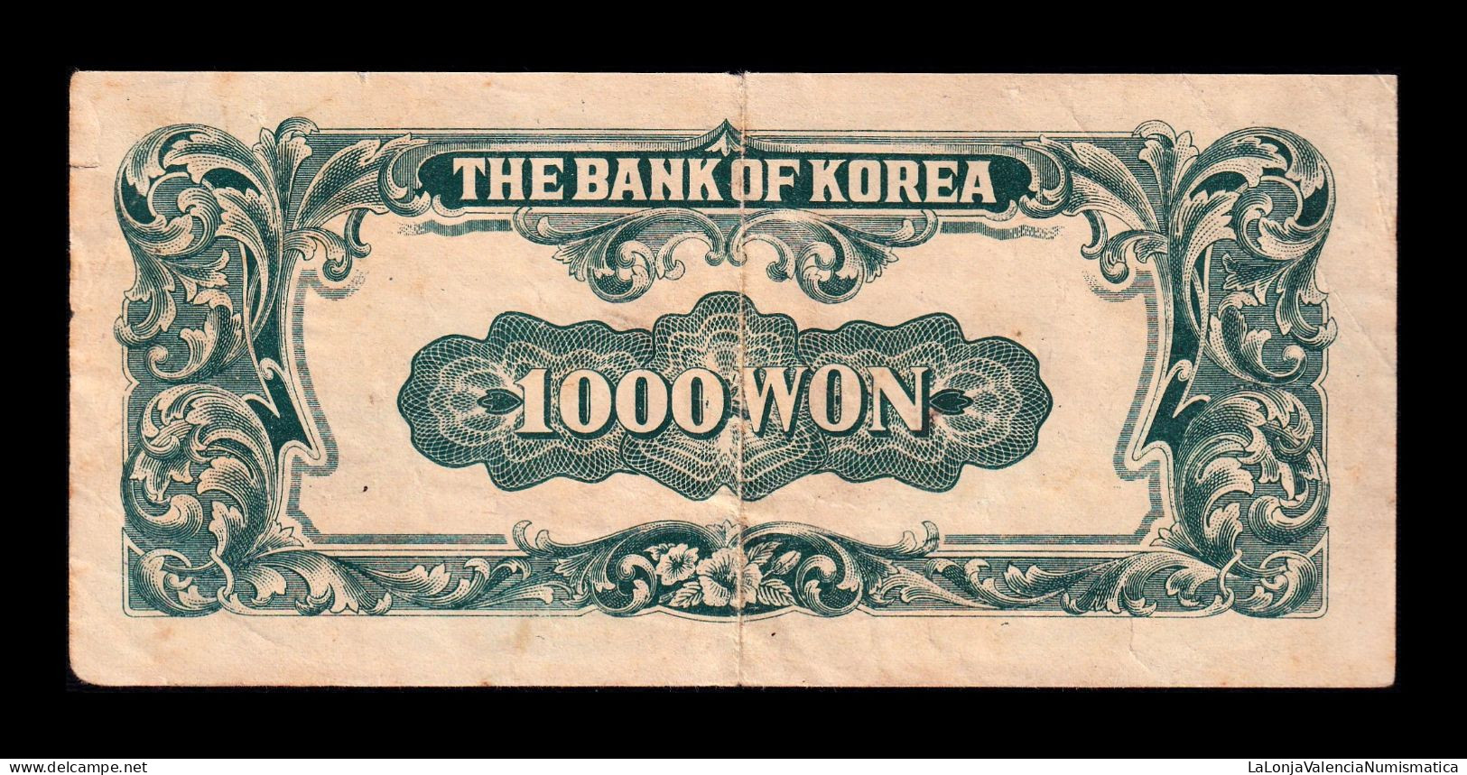 Corea Del Sur South Korea 1000 Won Syngman Rhee 1950 Pick 8 Bc/Mbc F/Vf - Korea (Süd-)