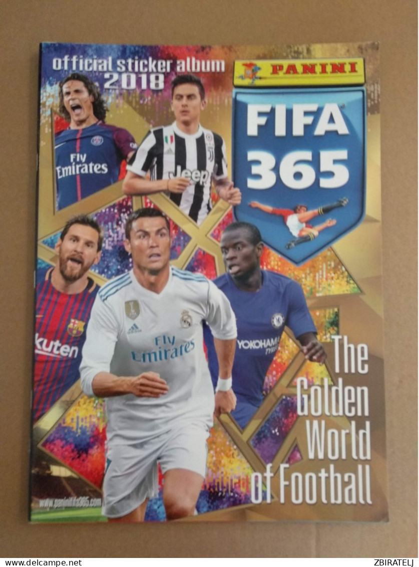 PANINI Sport Album FIFA 365 2018  (with 6 Stickers For Start) - Edition Anglaise