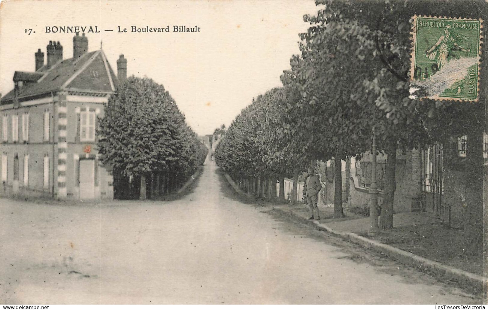 FRANCE - Bonneval - Le Boulevard Billault  - Carte Postale Ancienne - Bonneval