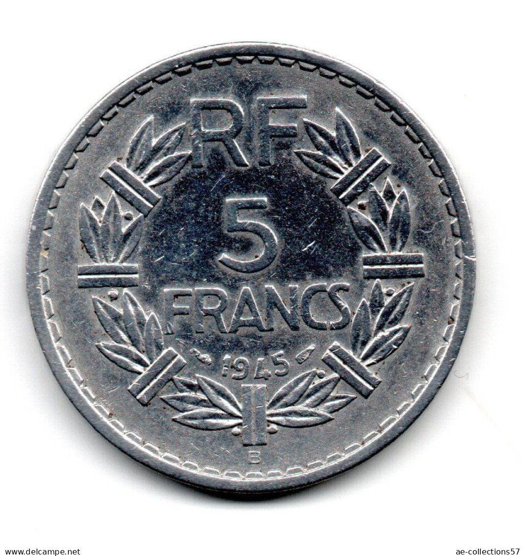 MA 31045 // 5 Francs 1945 B     //  état  TB+ - 5 Francs