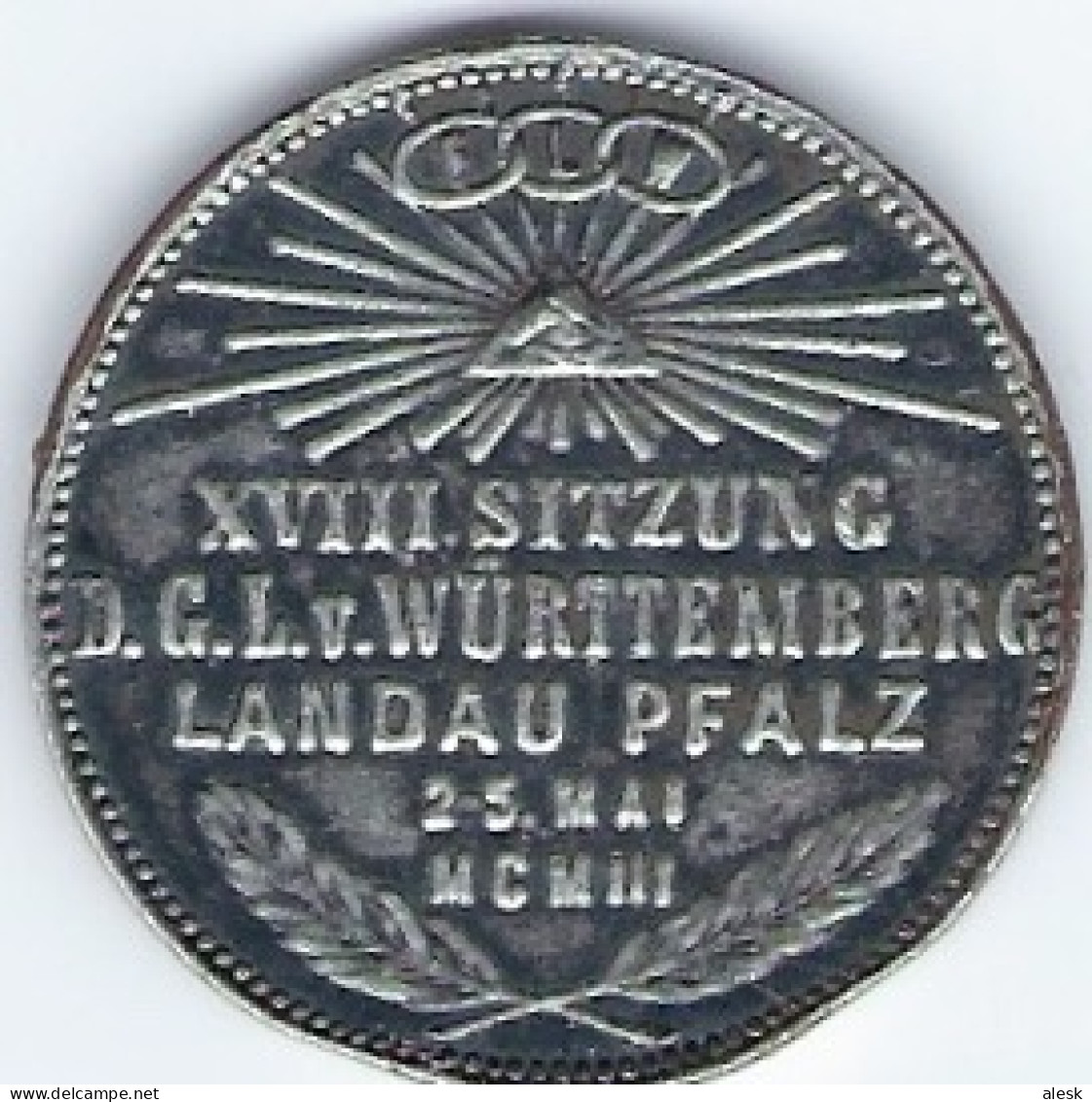 FRANC-MAÇONNERIE - 18° Sitzung Großloge Würtemberg - Landau I.O.O.F. - 1903 - Altri & Non Classificati