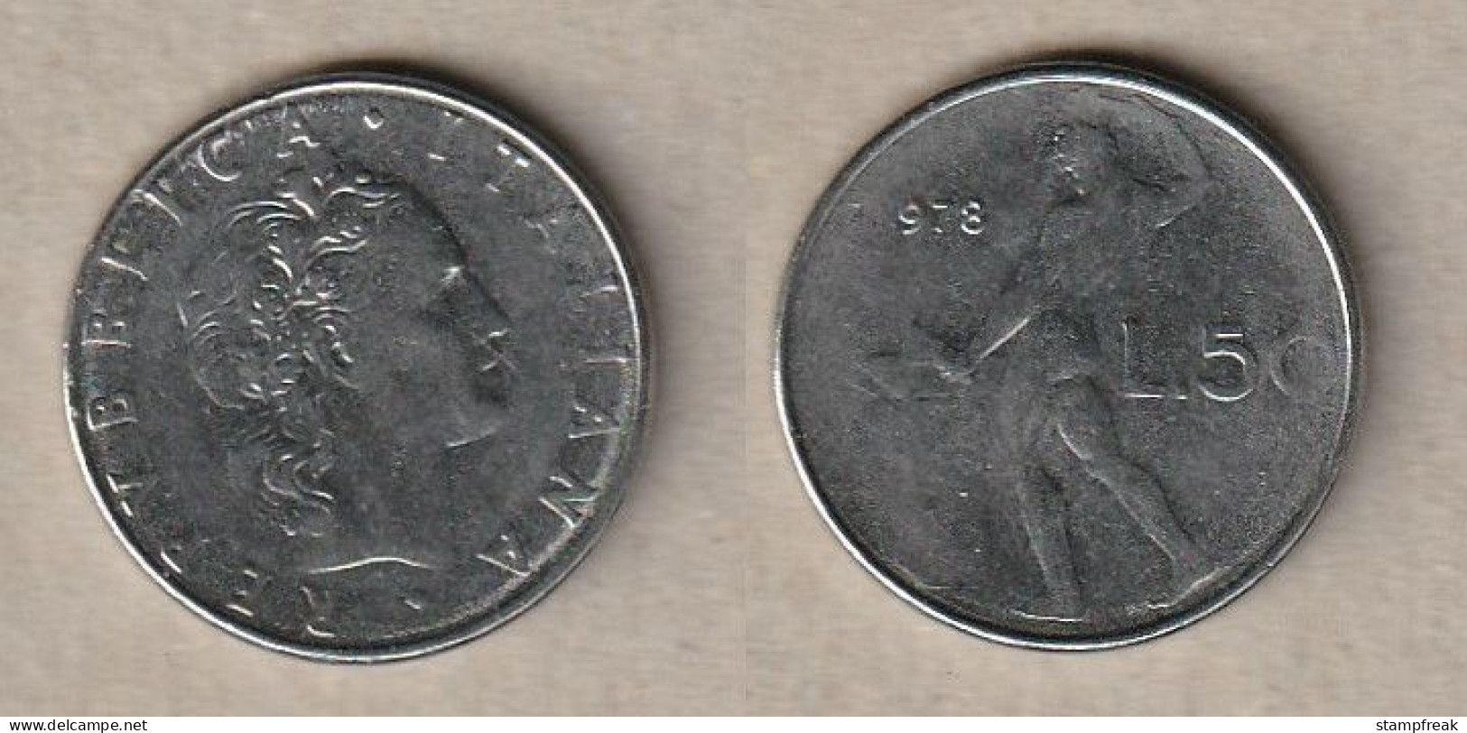 00497) Italien, 50 Lire 1978 - 50 Liras