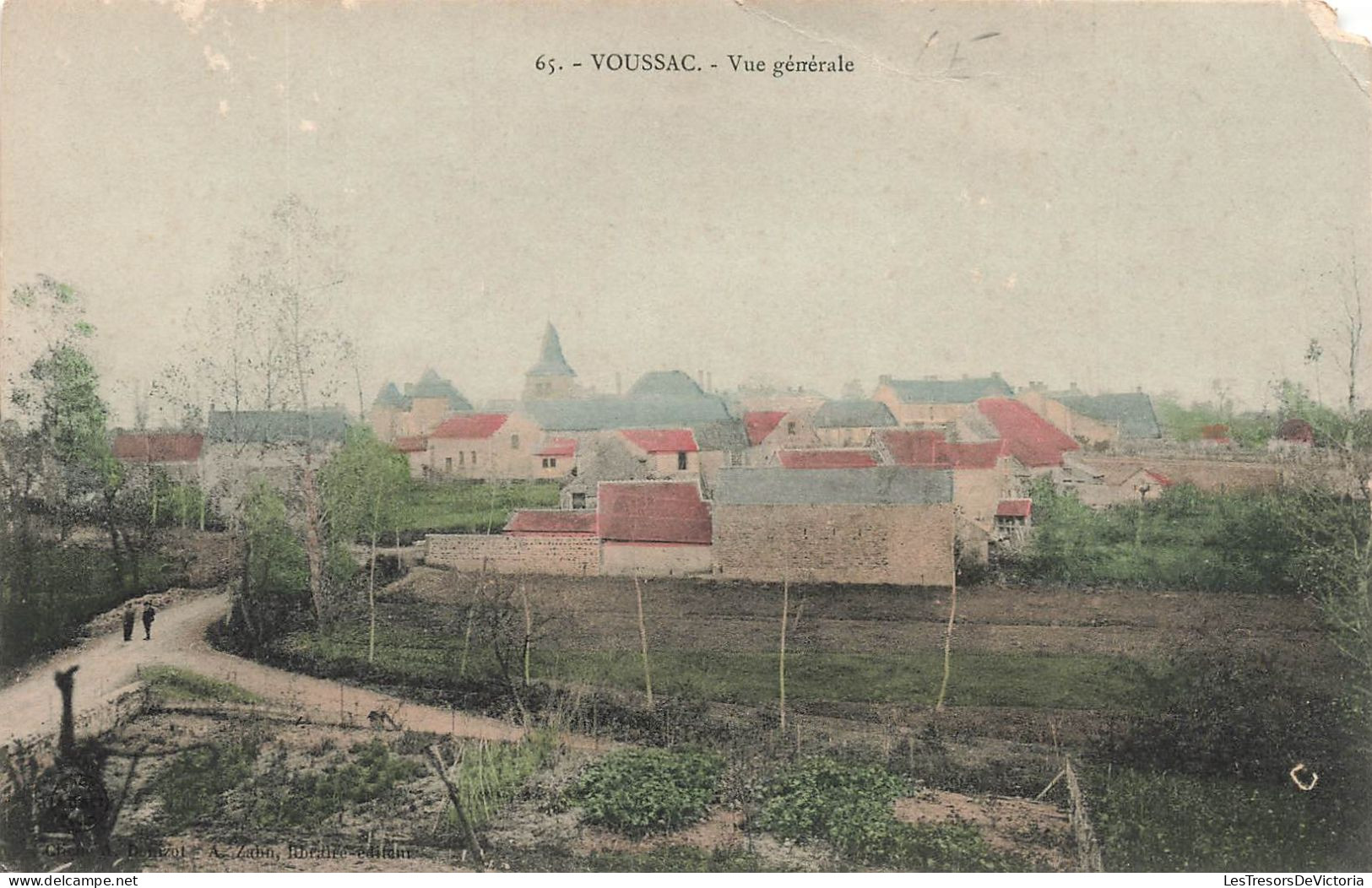 FRANCE - Voussac - Vue Générale - Colorisée - Village - Carte Postale Ancienne - Autres & Non Classés