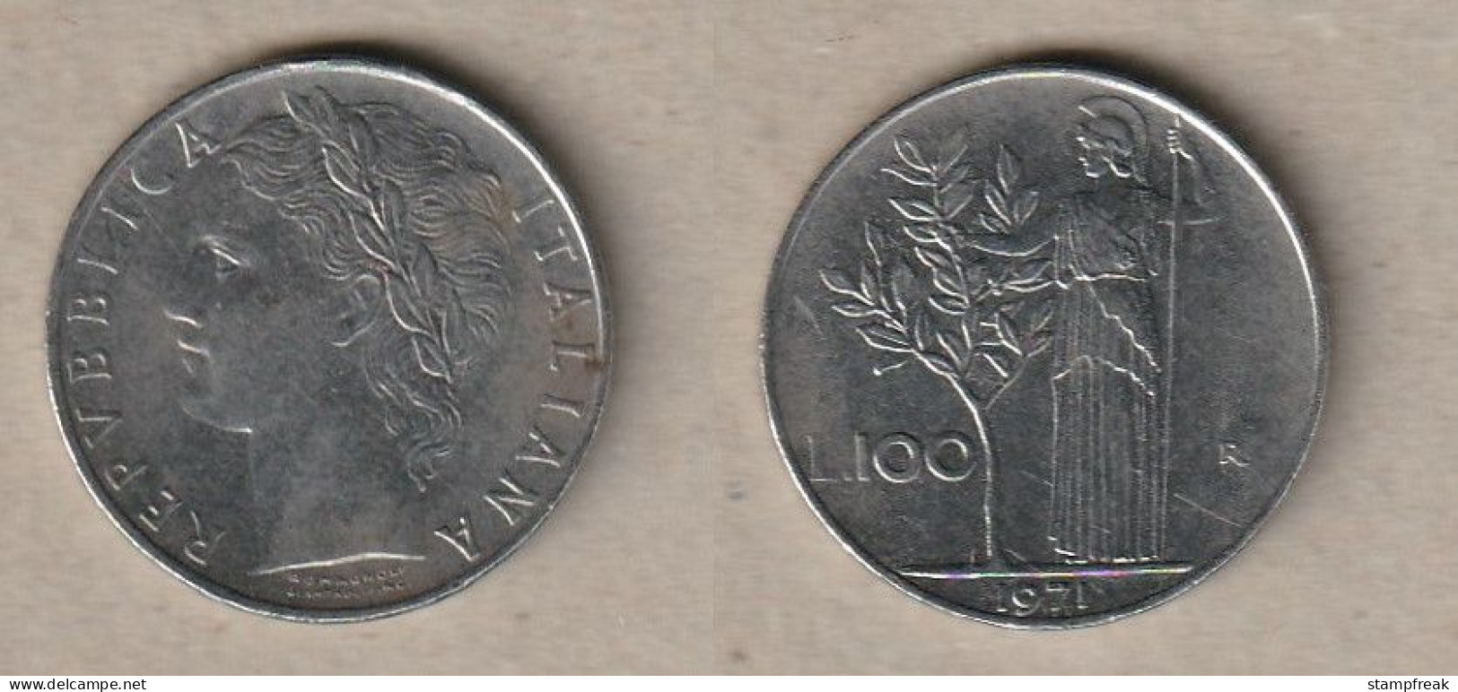 00484) Italien, 100 Lire 1971 - 100 Lire