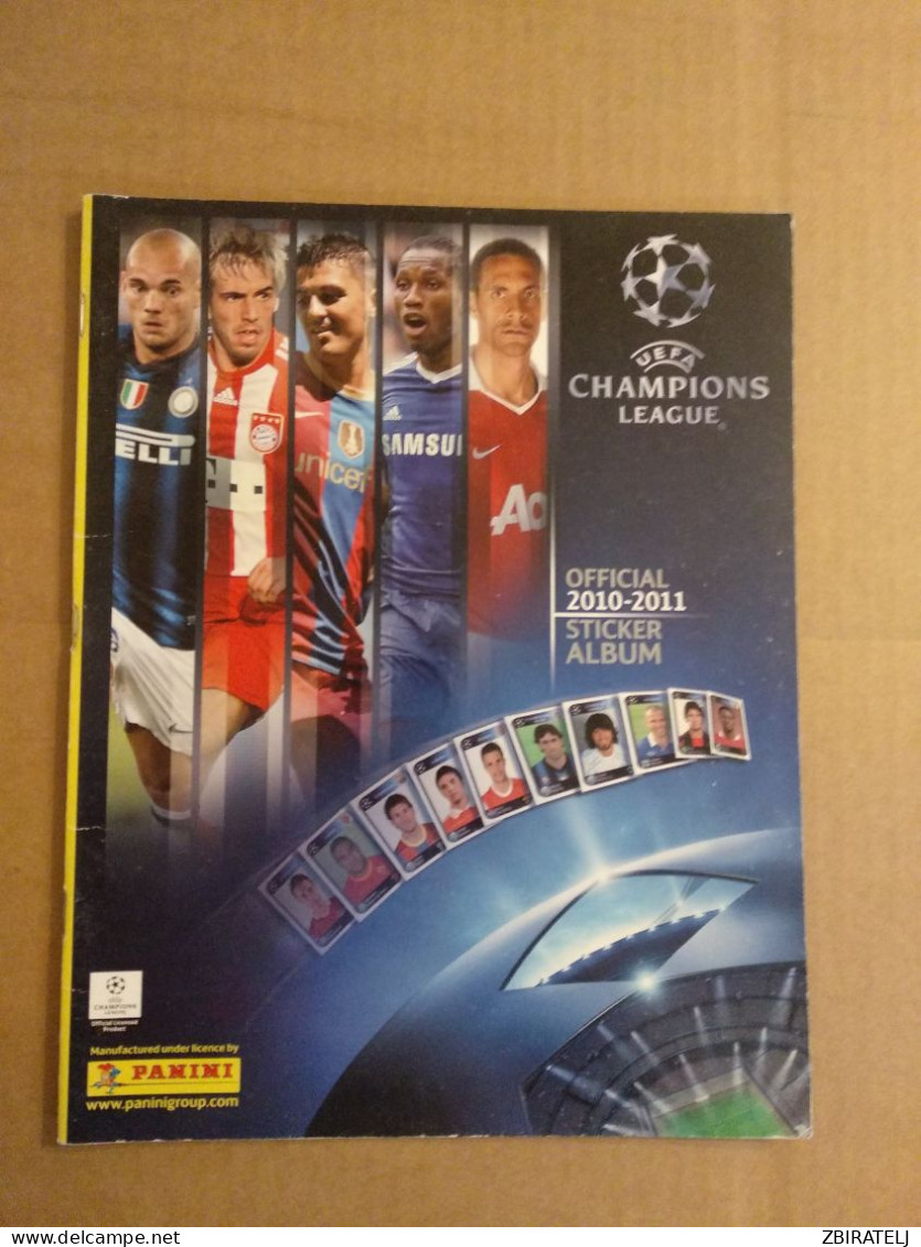 PANINI Sport Album CHAMPIONS LEAGUE 2010-2011  (with 6 Stickers For Start) - Edition Anglaise