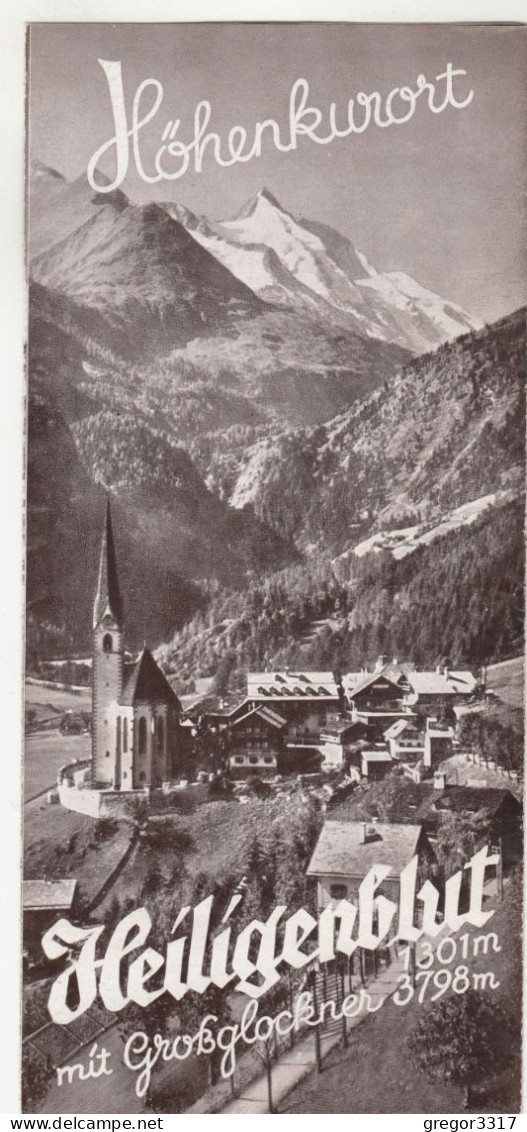 E1675) HEILIGENBLUT Mit Großglockner - Tolle Alte Prospekt ALT ! - Heiligenblut