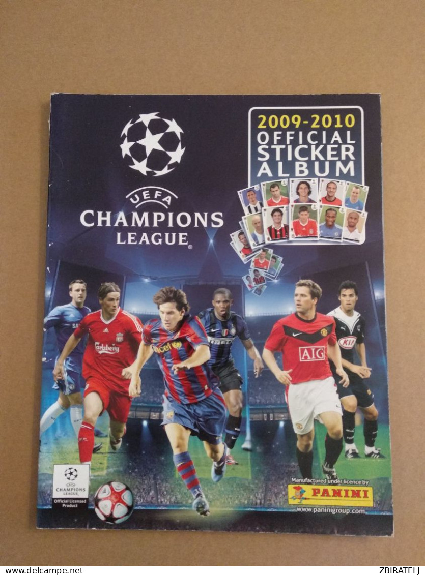 PANINI Sport Album CHAMPIONS LEAGUE 2009-2010 (empty) - English Edition