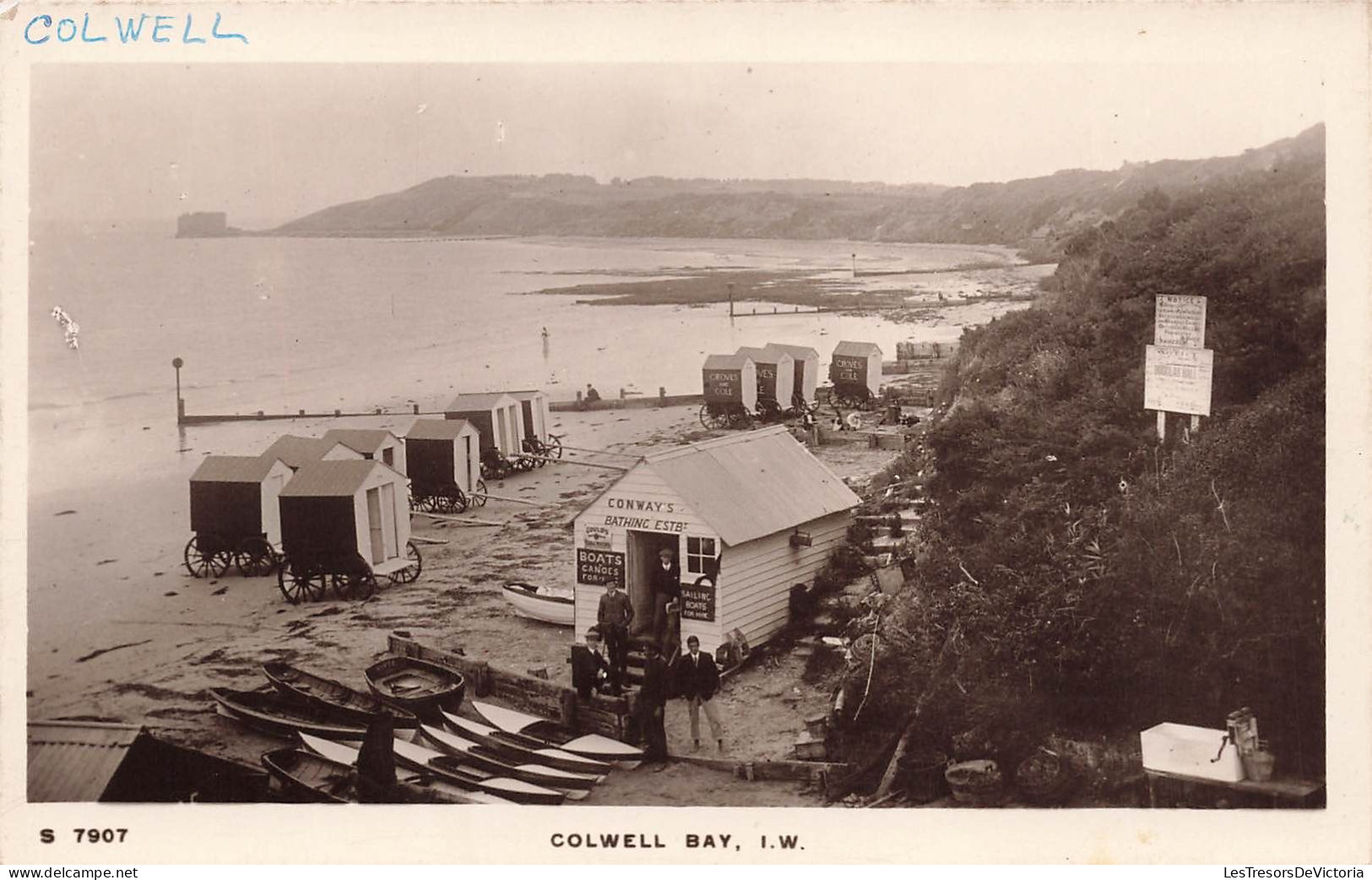 ROYAUME-UNI - Angleterre - Colwell Bay - Plage - Carte Postale Ancienne - Sonstige & Ohne Zuordnung
