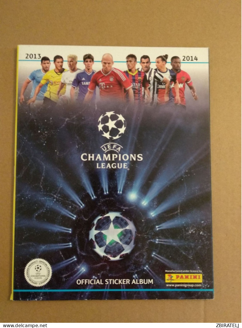 PANINI Sport Album UEFA CHAMPIONS LEAGUE 2013-2014 (with 6 Stickers For Start) - Edition Anglaise