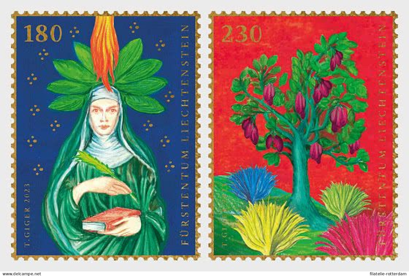 Liechtenstein - Postfris / MNH - Complete Set 925 Years Hildegard 2023 - Unused Stamps