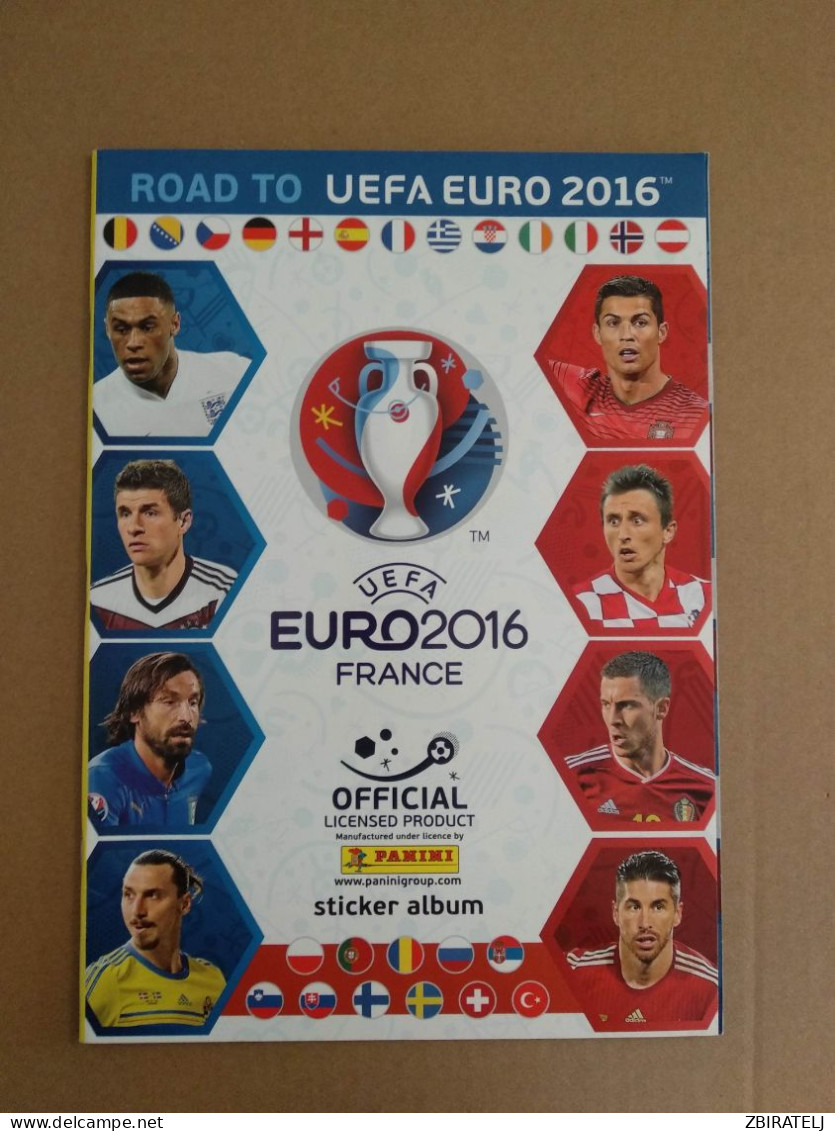 PANINI Sport Album ROAD TO UEFA EURO 2016 (with 6 Stickers For Start) - English Edition