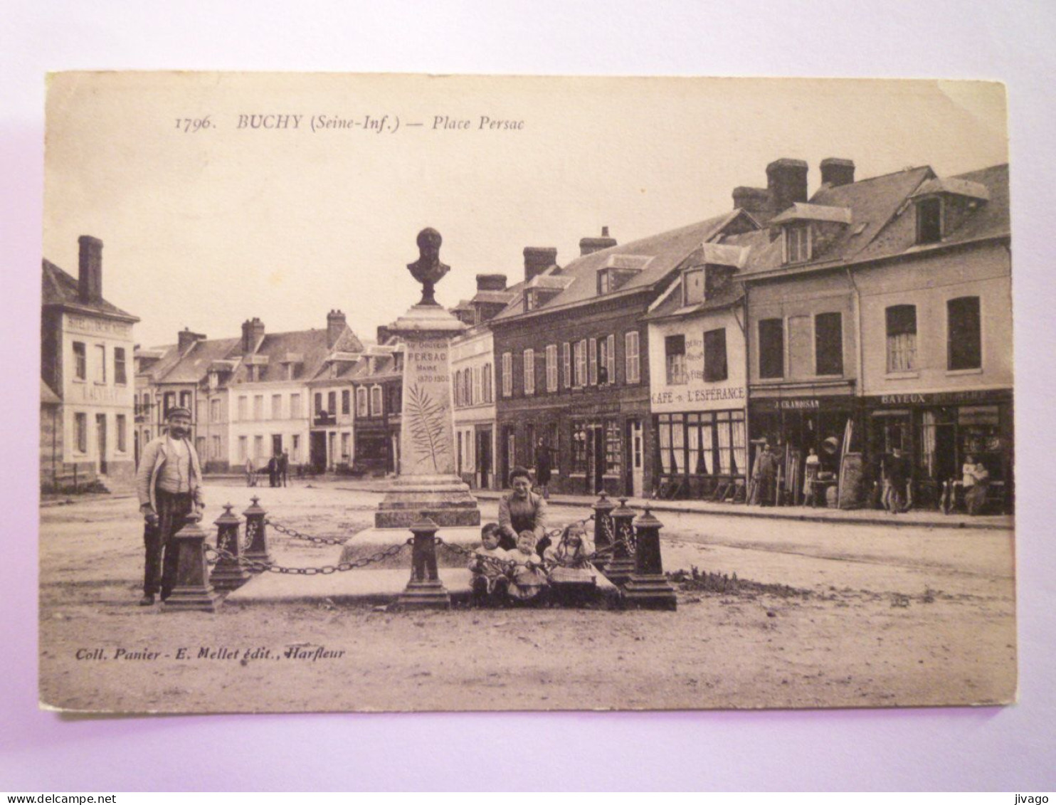 2024 - 75  BUCHY  (76)  :  Place PERSAC   1911   XXX - Buchy