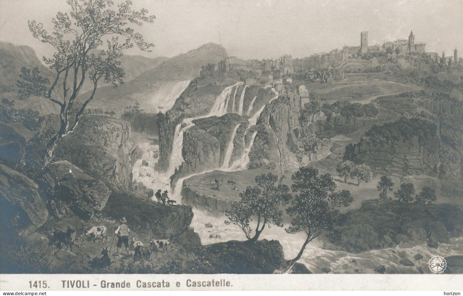 2g.696  TIVOLI - Roma - Grande Cascata E Cascatelle - 1913 - Tivoli