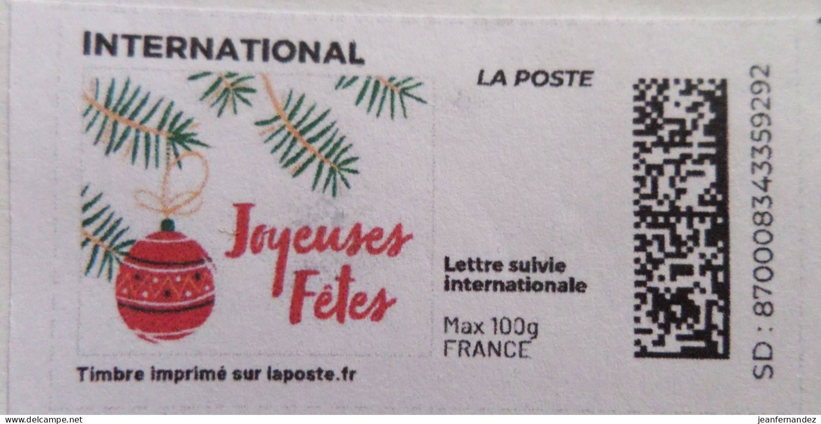 France > Personnalisés Fêtes - Francobolli Stampabili (Montimbrenligne)