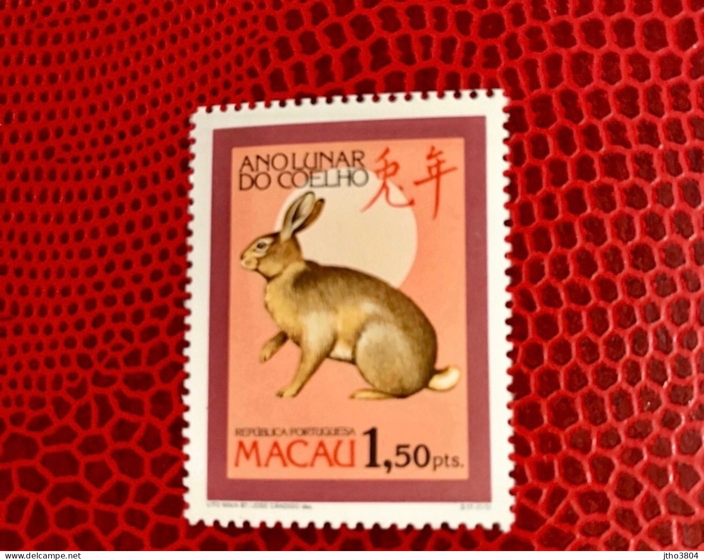 MACAO 1987 1v Année Du Lapin Neuf MNH ** YT 540 Mamíferos Mammals Säugetiere Mammiferi Mammifère CHINA MACAU - Konijnen