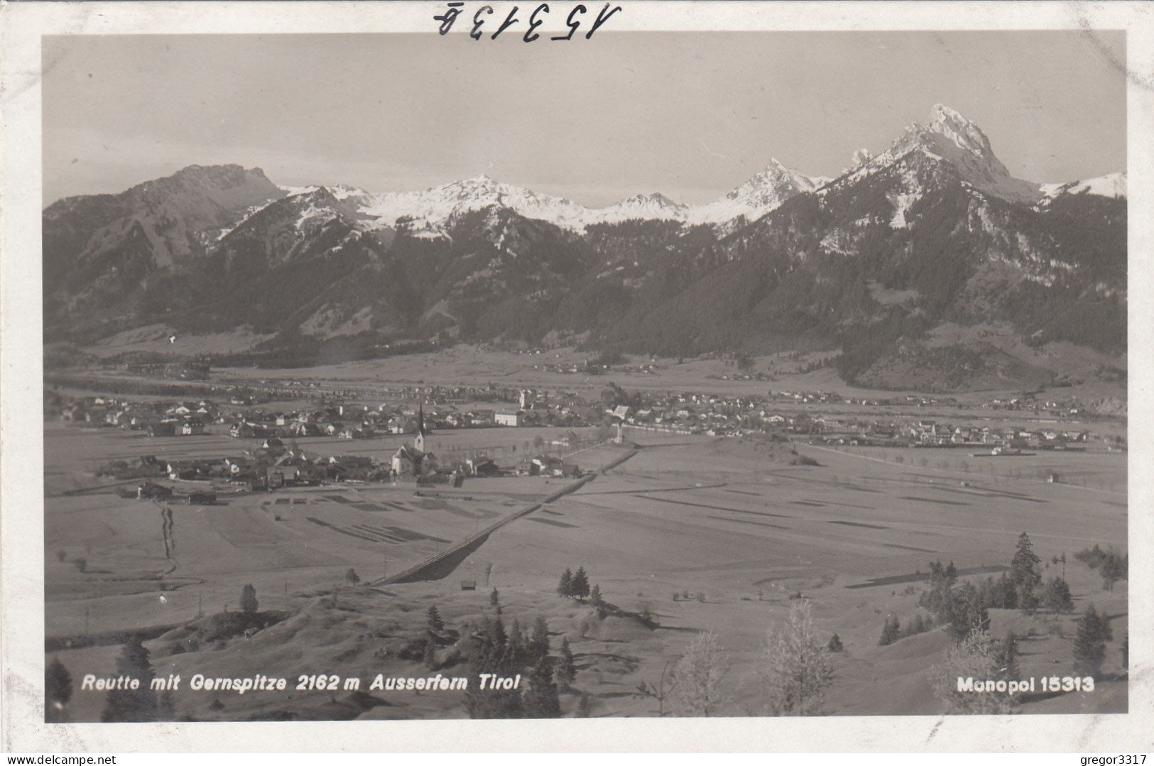 E1694) REUTTE Mit Gernspitze - Ausserfern - Tirol - Weitblick U. Kleine Kirche Im Vordergrund ALT ! - Reutte