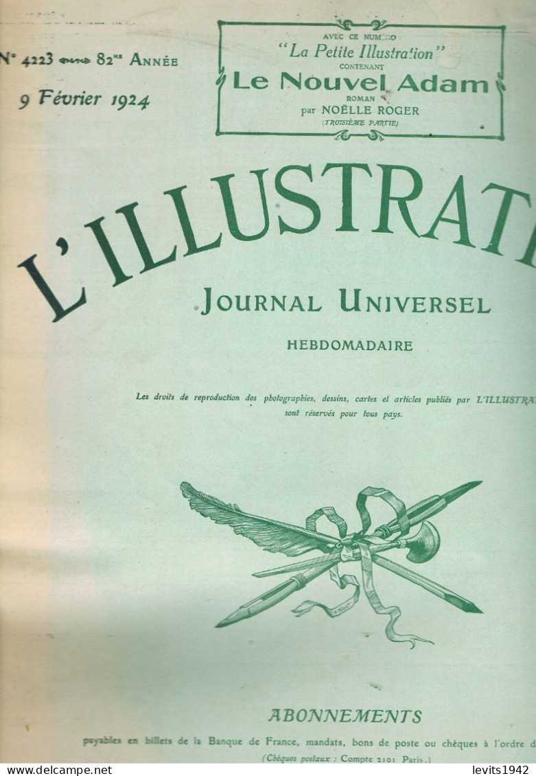 JEUX OLYMPIQUES D'HIVER 1924 - CHAMONIX - REVUE L'ILLUSTRATION - 09-02-1924 - - Other & Unclassified