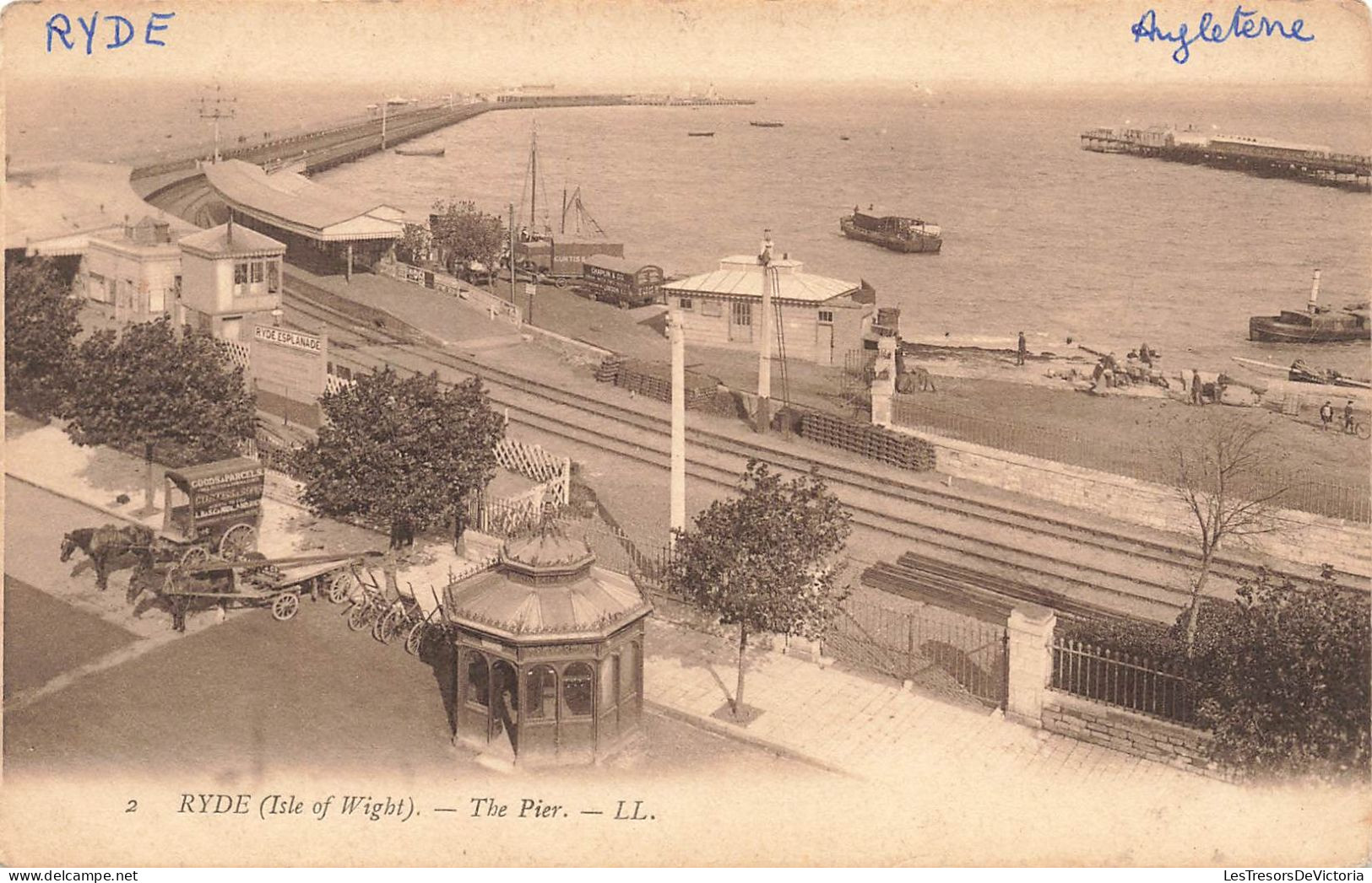 ROYAUME-UNI - Angleterre - Isle Of Wight - Ryde - The Pier - Carte Postale Ancienne - Altri & Non Classificati
