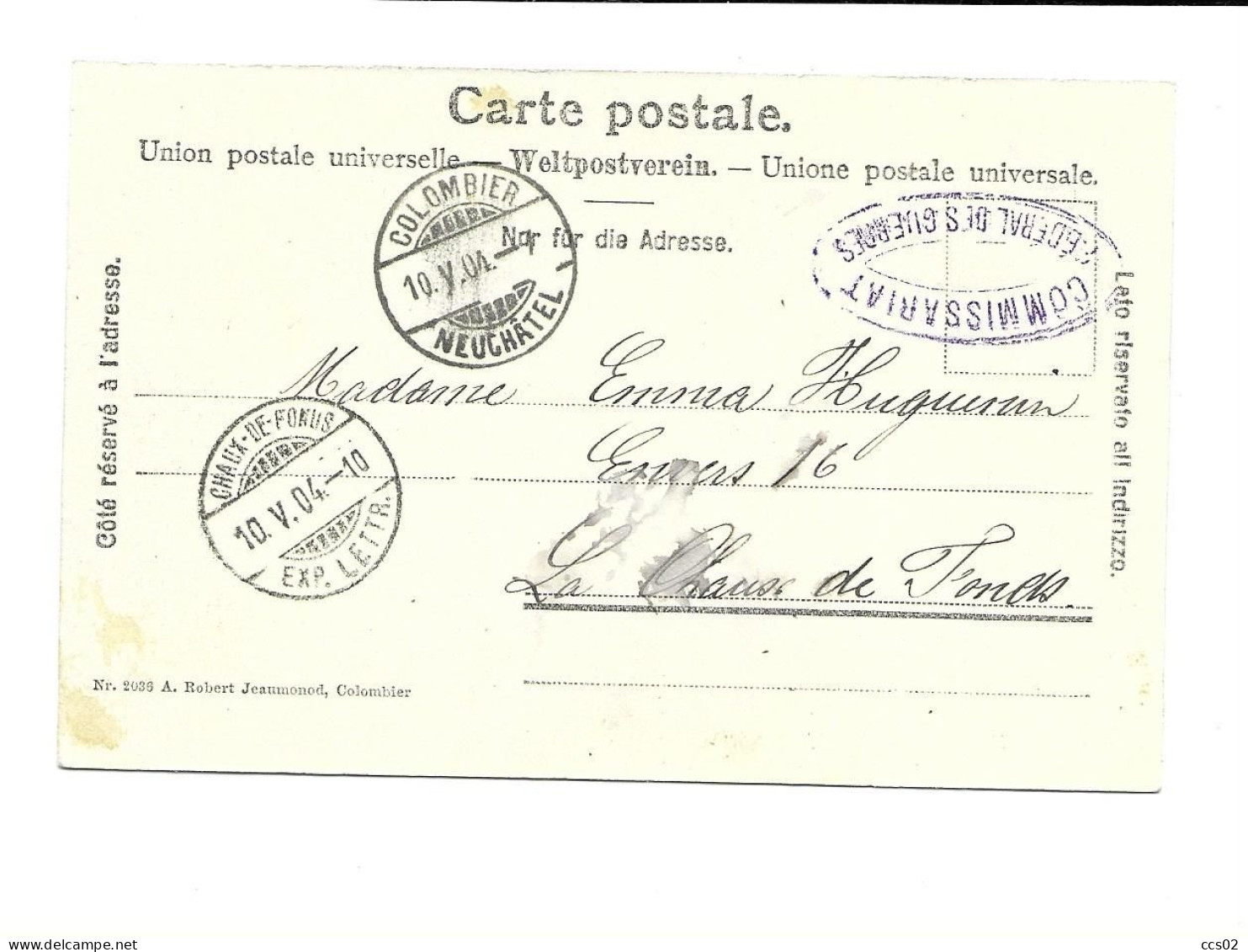 Colombier Le Château 1904 - Colombier